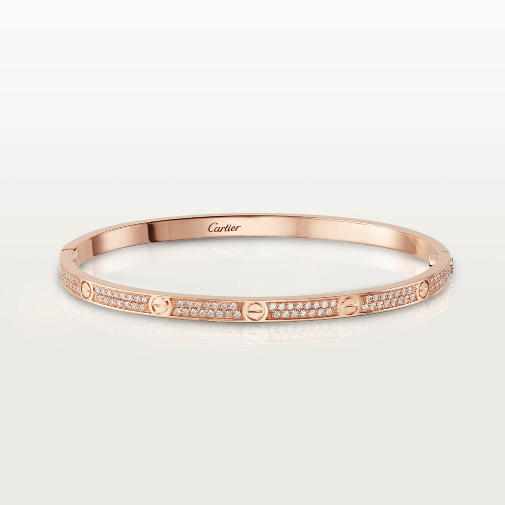 Men's And Women's Full Of Stars Full Of Diamonds Narrow Rose Gold Bracelet Jewelry #73169