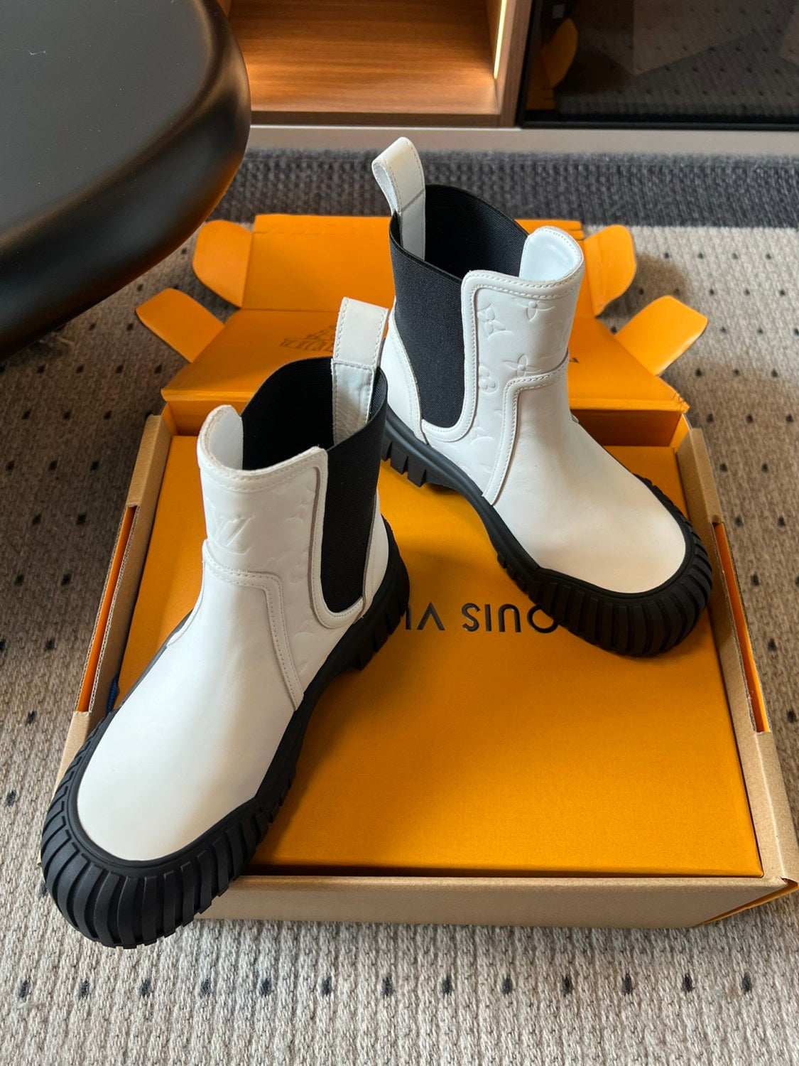 Ruby Women's Autumn And Winter Solid Color Round Toe Short Leather Classic Fashion Boots Shoes #78118