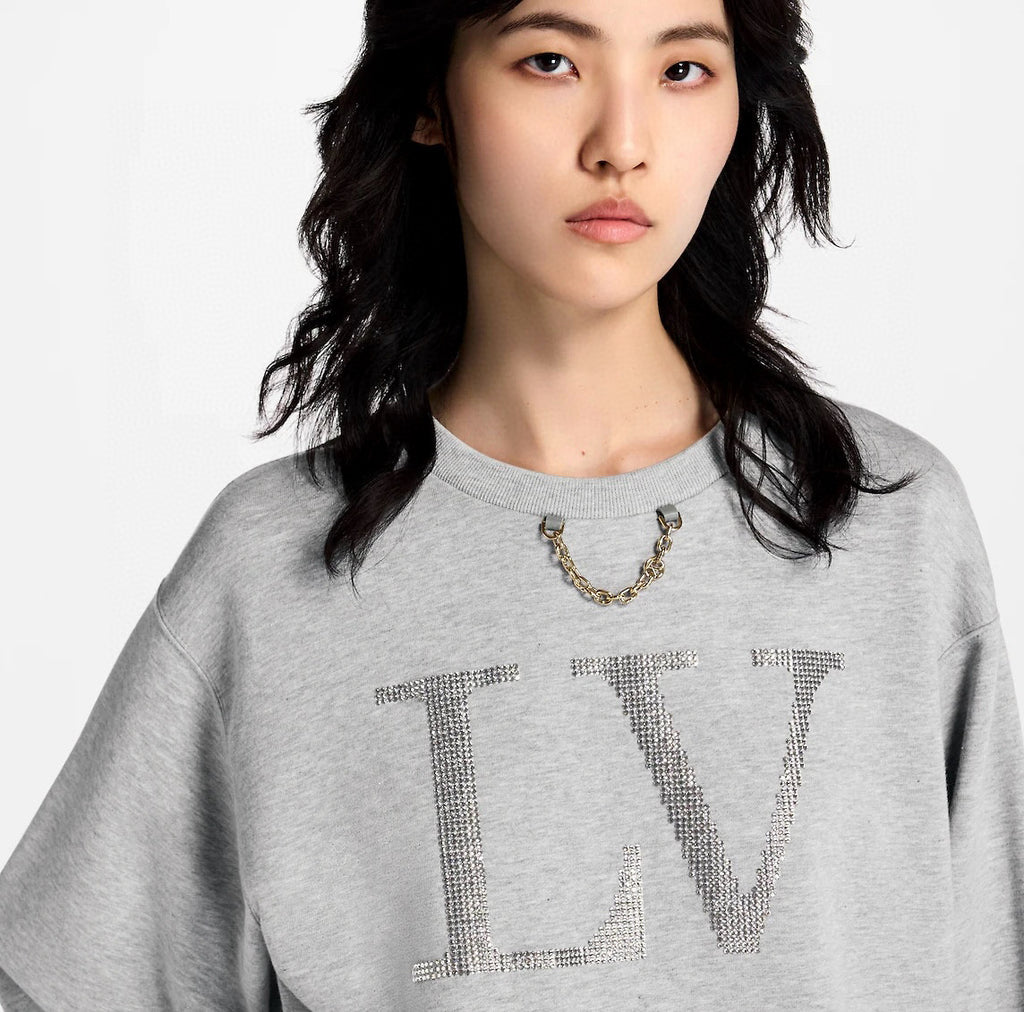 Women's Spring/Autumn Solid Color Fashionable Casual Round Neck Cotton Letter Knitted Long Sleeve Sweatshirt #78167