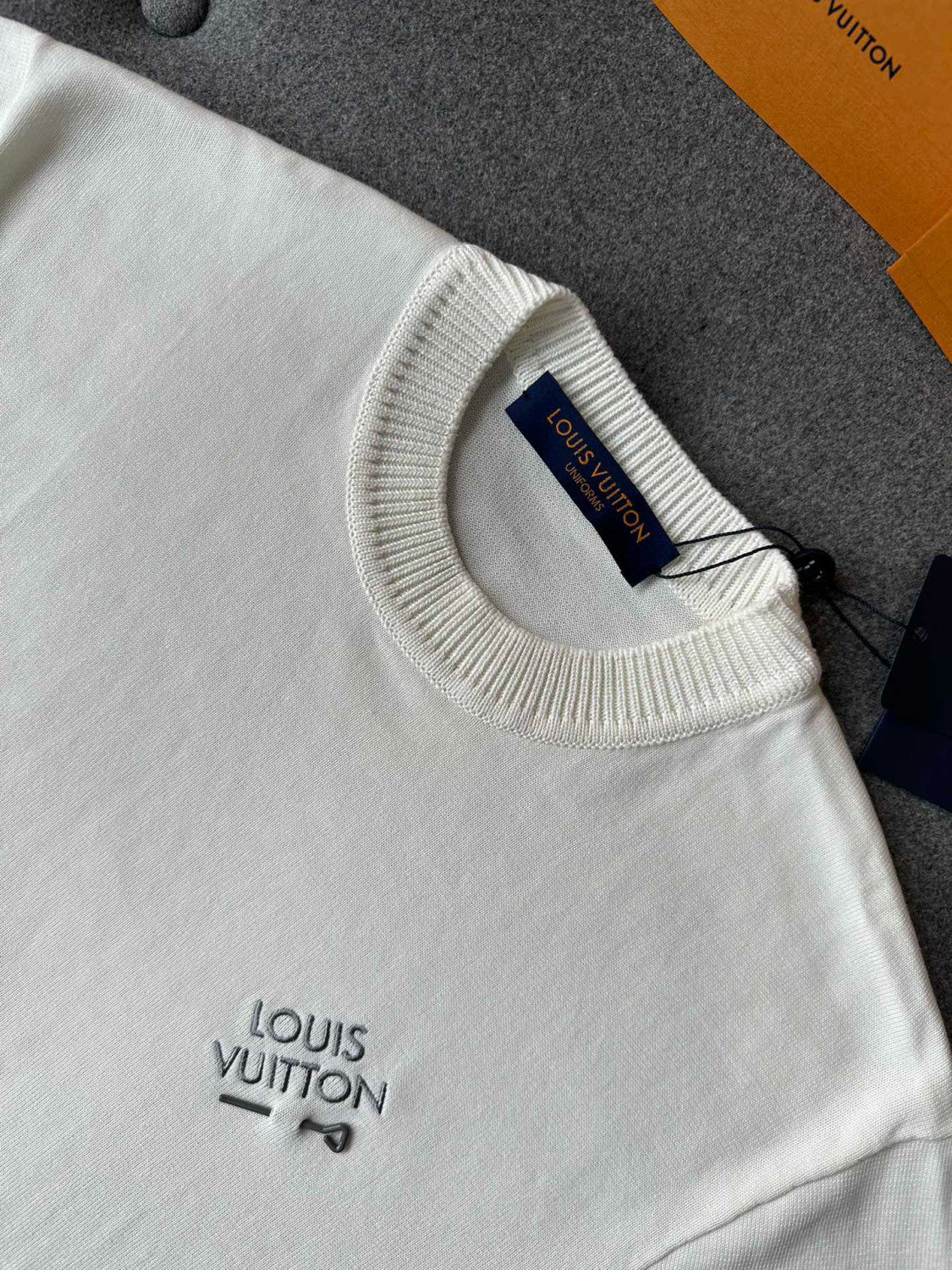 Men's Summer Embroidered Logo Round Neck Cotton Short Sleeve T-Shirt #98647