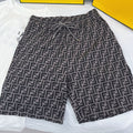 Men's Summer Solid Colour Letter Logo Print Drawstring Straight Casual Short Pants #99348
