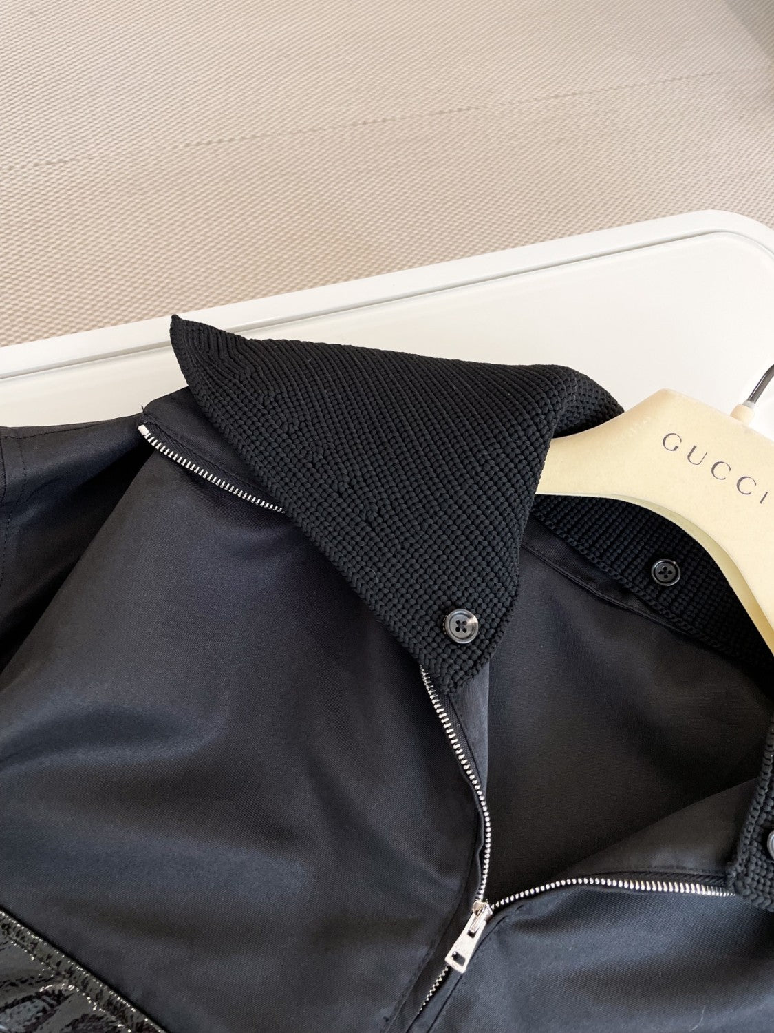 Women's Spring/Summer Solid Color Letter Logo Lapel Drop Shoulder Long Sleeve Half Zip Sweatshirt Jacket #72915