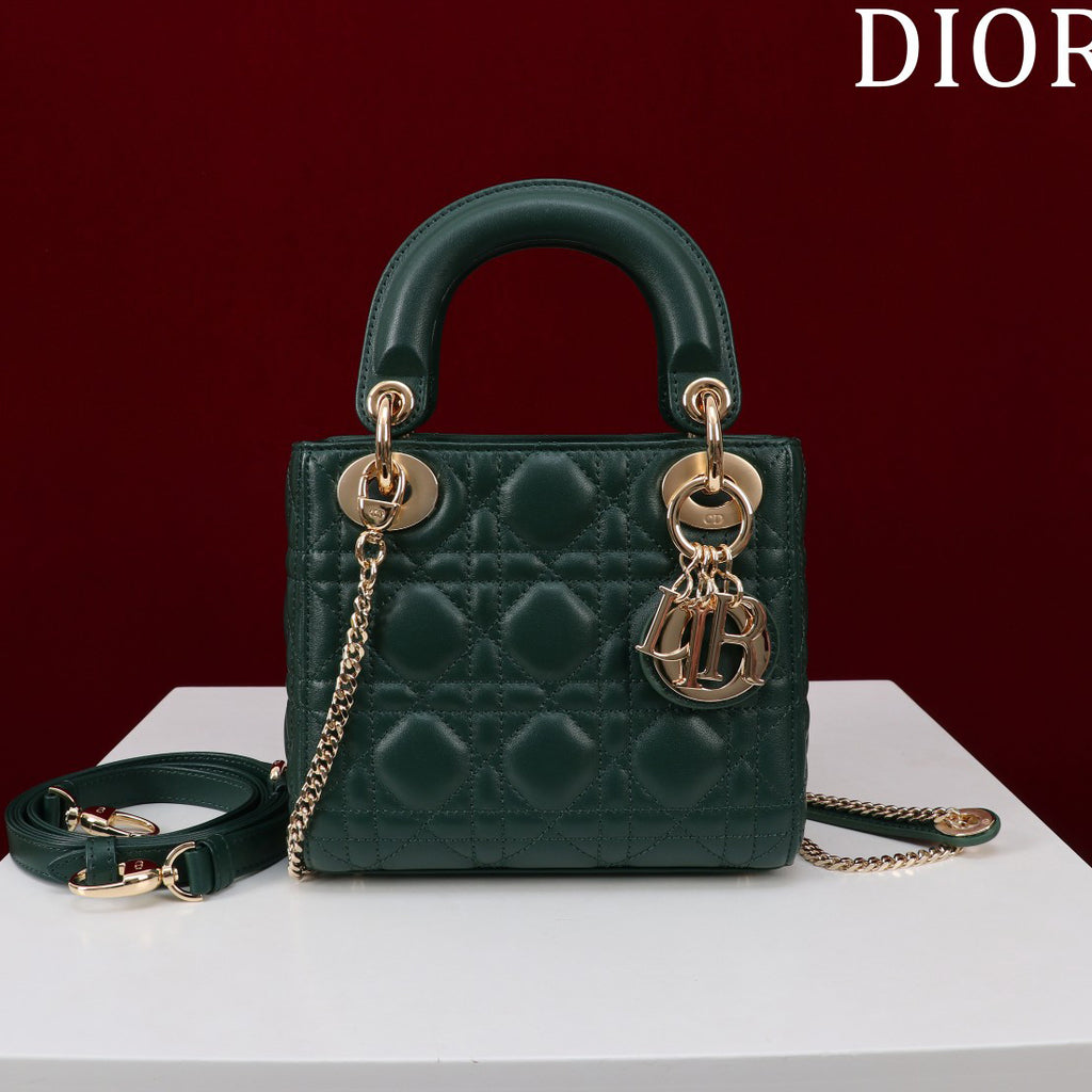 CD Lady Women's Solid Color Metal Pendant Removable Chain Shoulder Strap Wicker Pattern Sheepskin Leather Single Shoulder Crossbody Handbag Bag Bags #77461