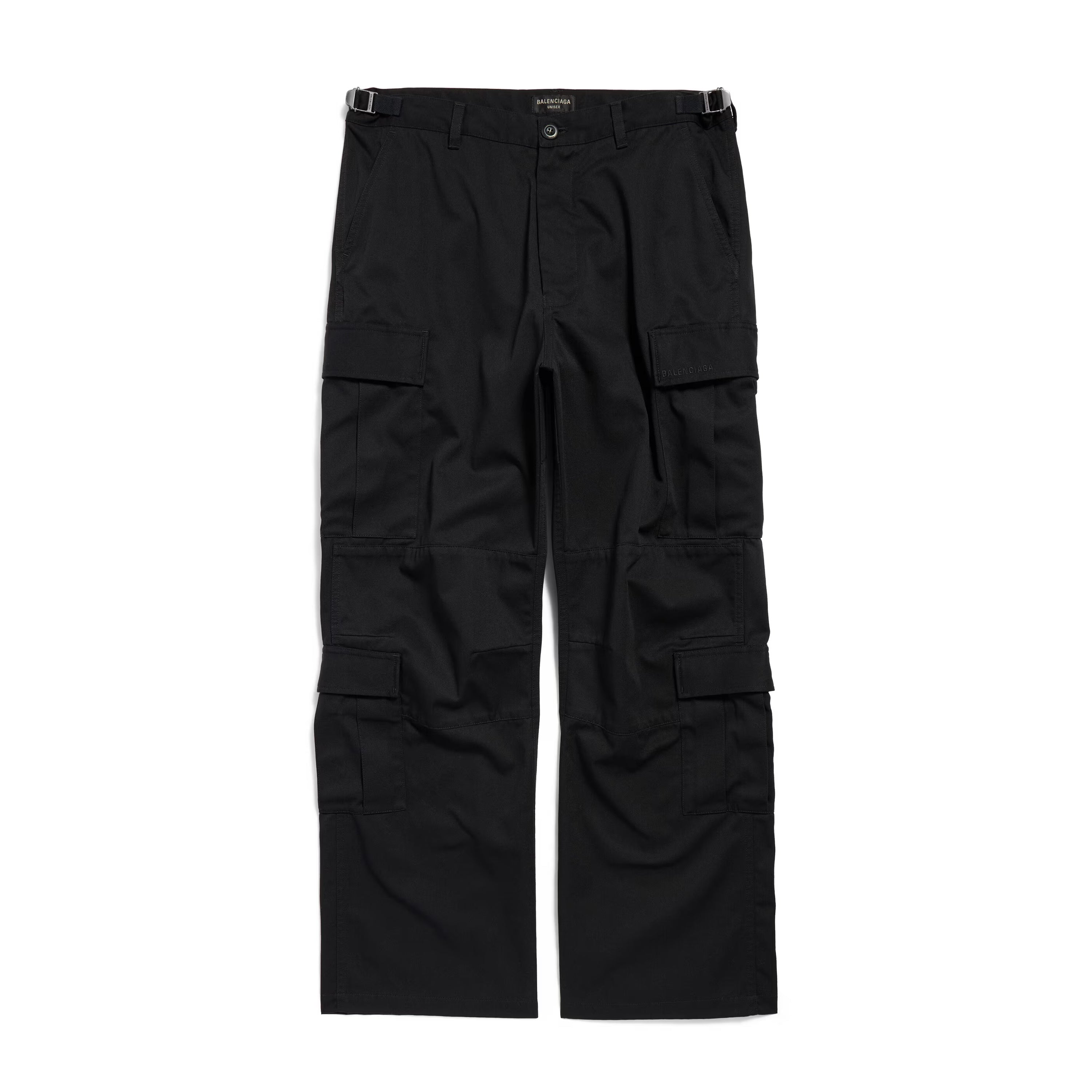 Women's Cargo Embroidered Solid Color Pants Casual Seasonal Work Pants #75997