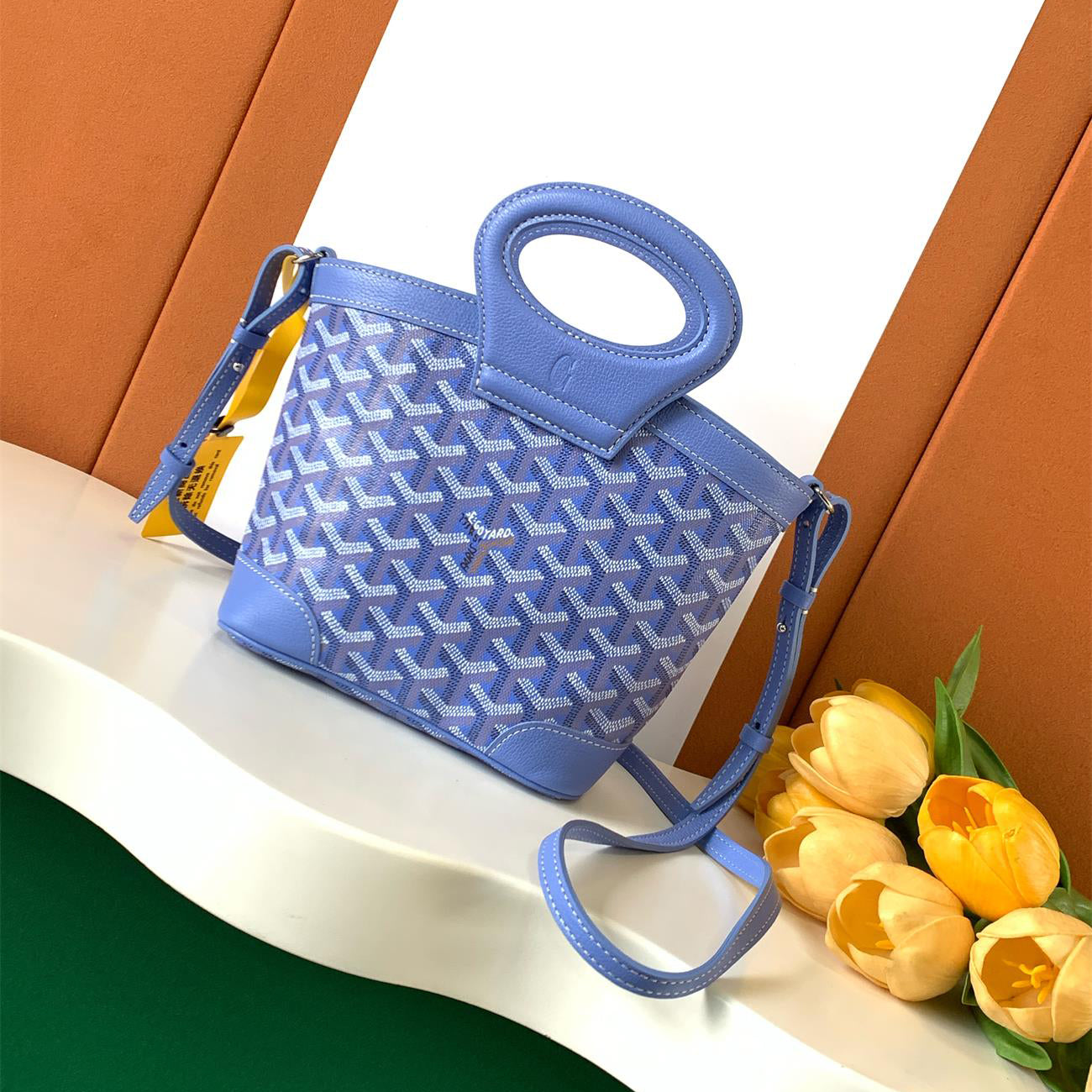 Beluga Women's Y-shaped Floral Print Adjustable Detachable Shoulder Strap Canvas And Calfskin Shoulder Mini Bag Crossbody Handbag Bags #77441