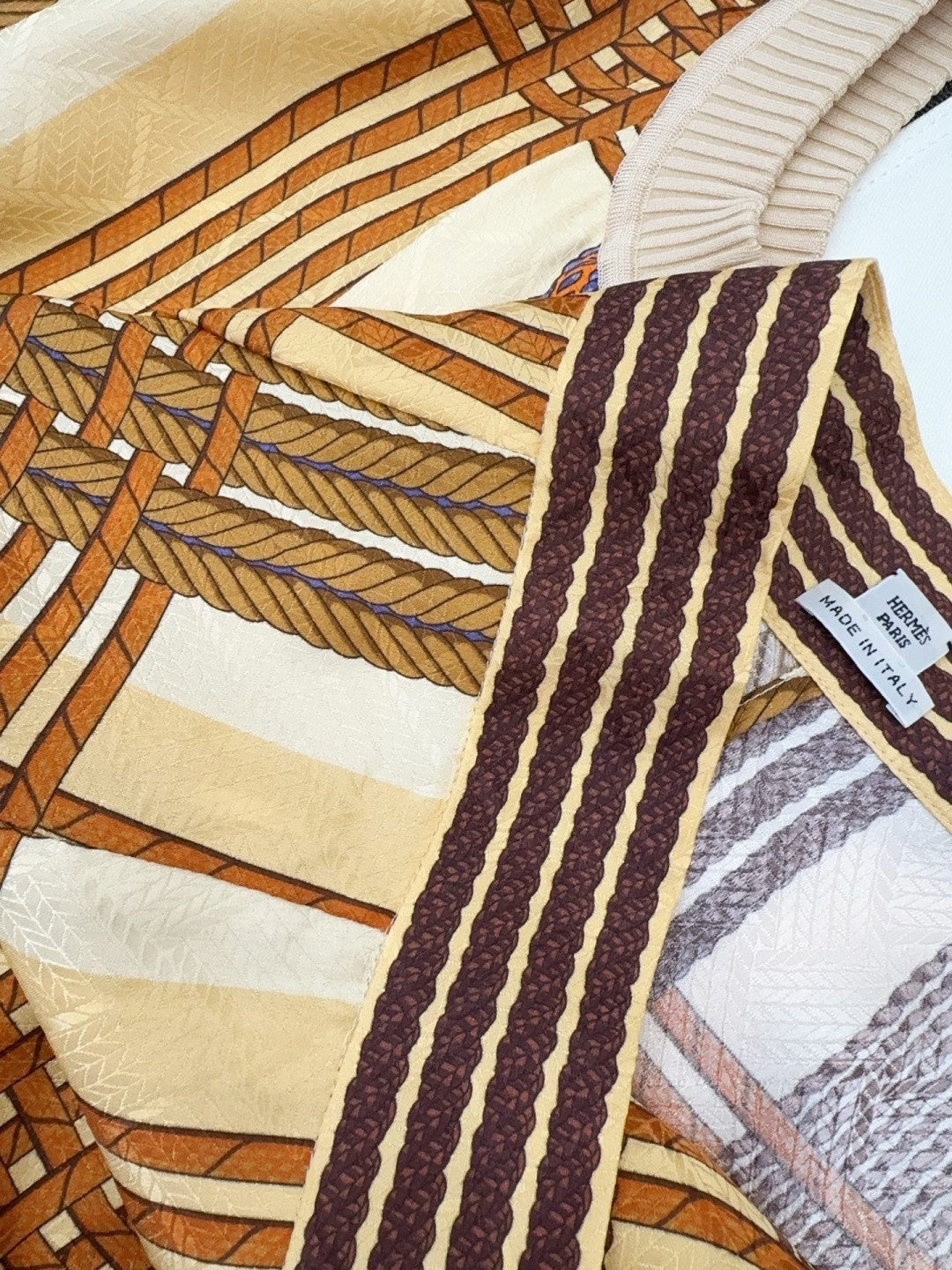 Women's Spring/Summer 2026 Silk printed check pattern Knitted and silk patchwork Shirt dress Suit Set #82539A