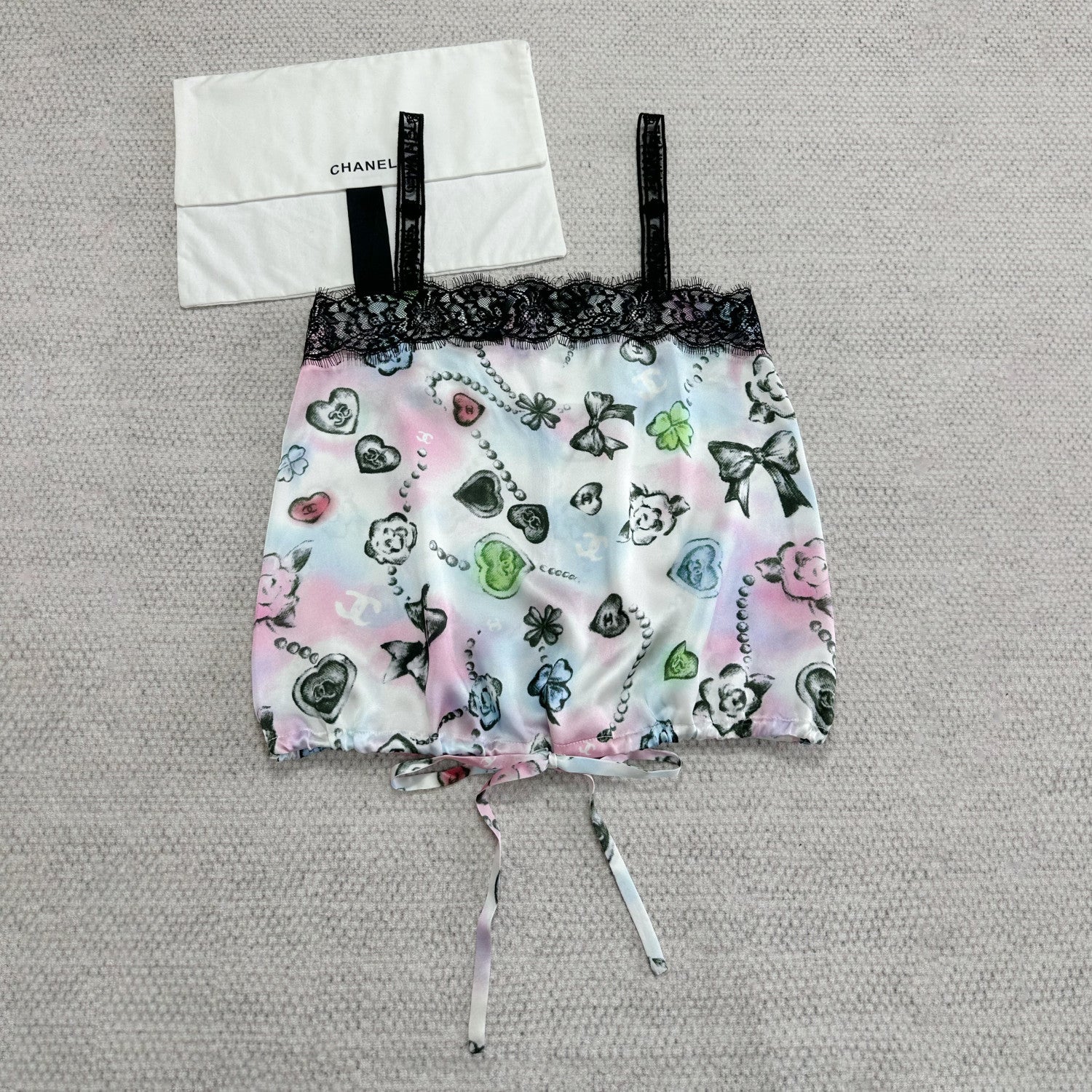 Women's Summer Fashion Casual Silk Print Patchwork Lace Letter Embroidery Sleeveless Tank Top Vest #78694