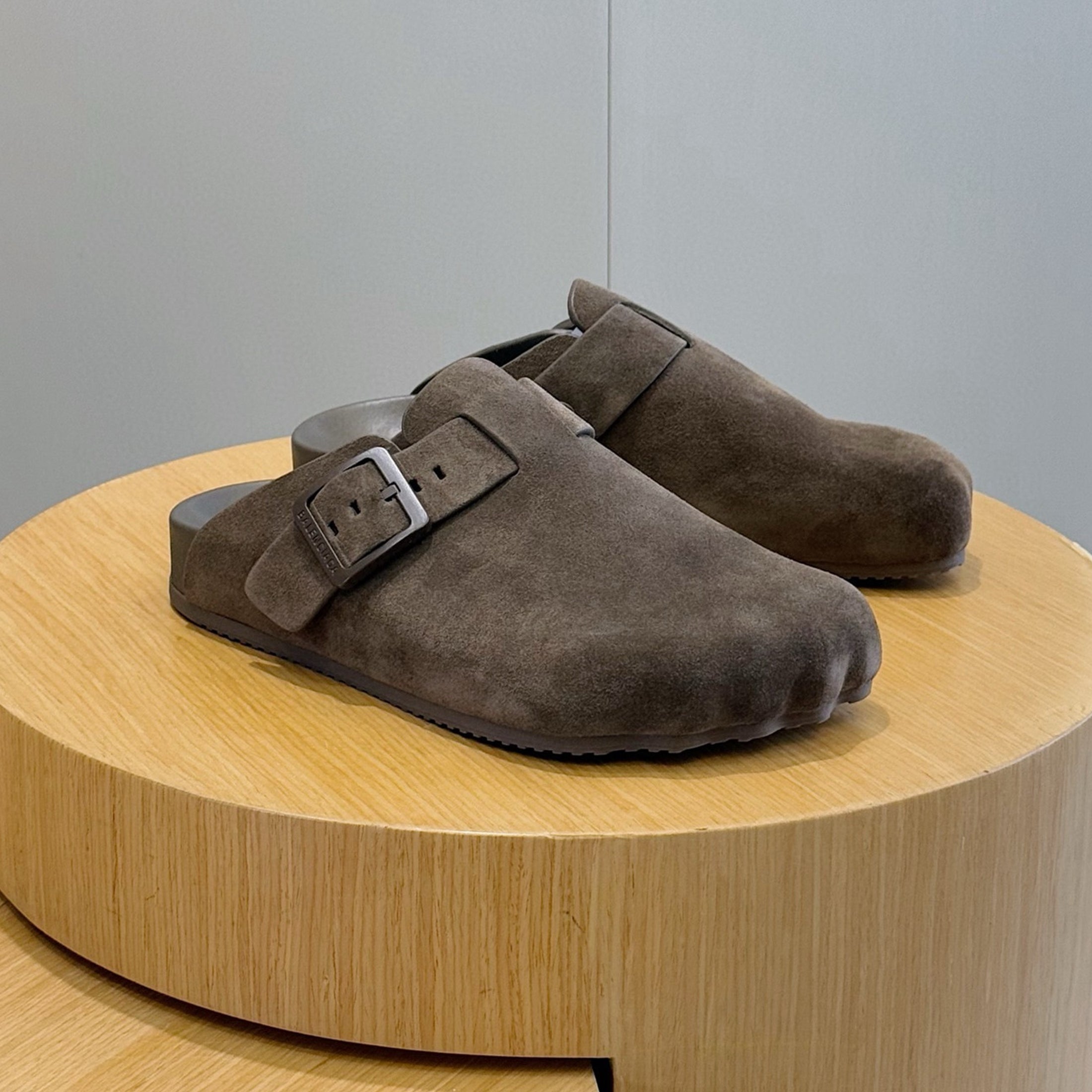 B Sunday Men's Mueller Shoes Cowhide Flat Birkenstocks Cork Retro Solid Color Fashion Trend Casual Shoes Slippers Ngvp #1972