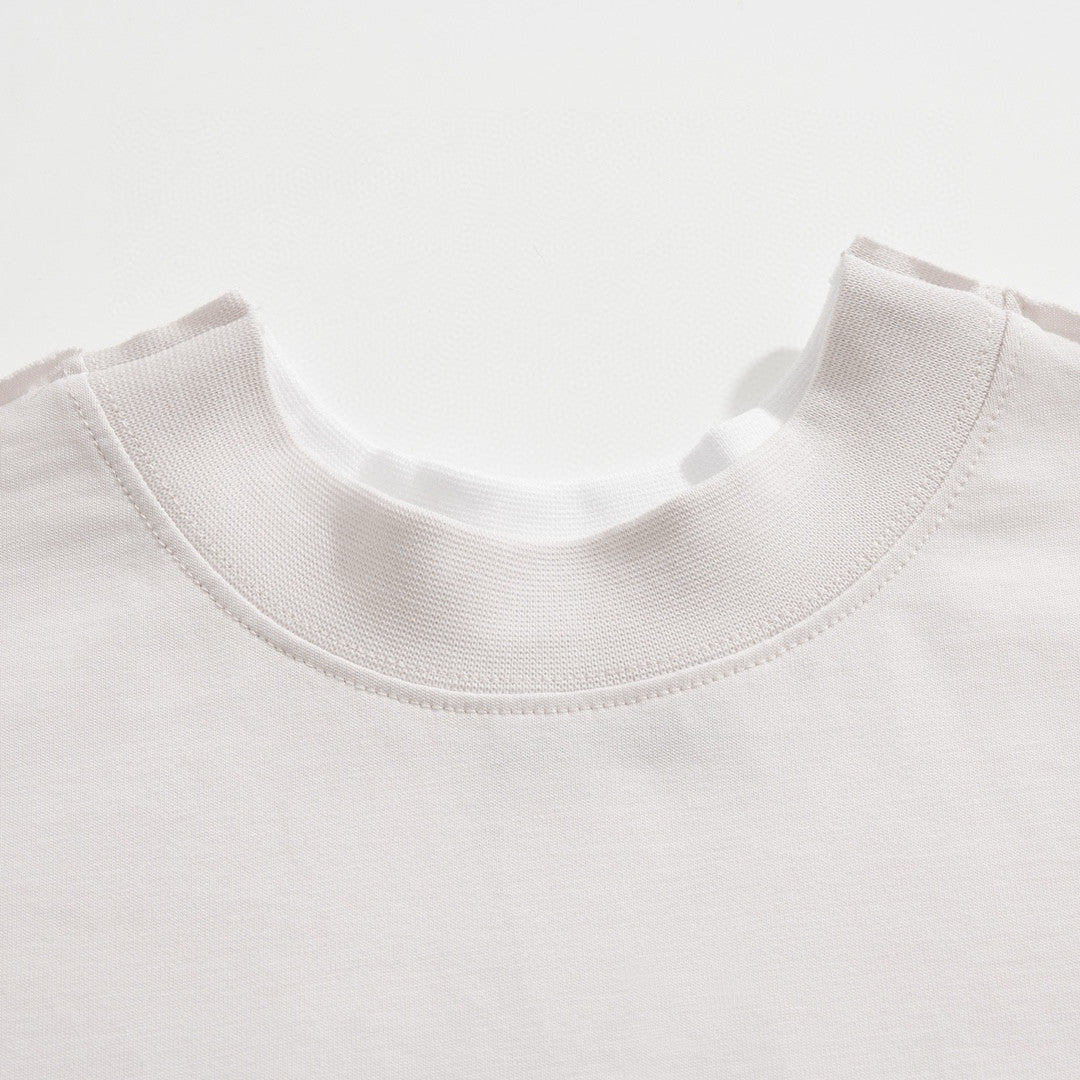 Men's Spring And Autumn Fashion Reversible Letter Print 3D Sports Embroidery Short Sleeve Round Neck Casual T-Shirt #98698