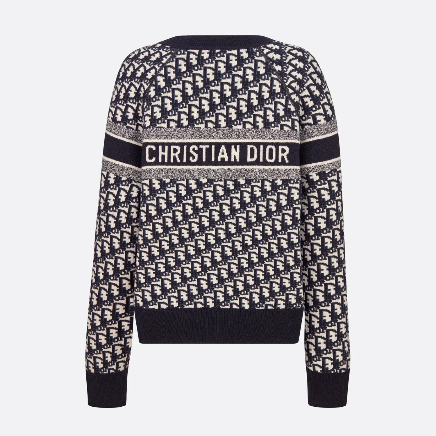 Men's And Women's Fall And Winter Letters Logo Reversible Round Neck Long sleeved Knit Sweater #72749