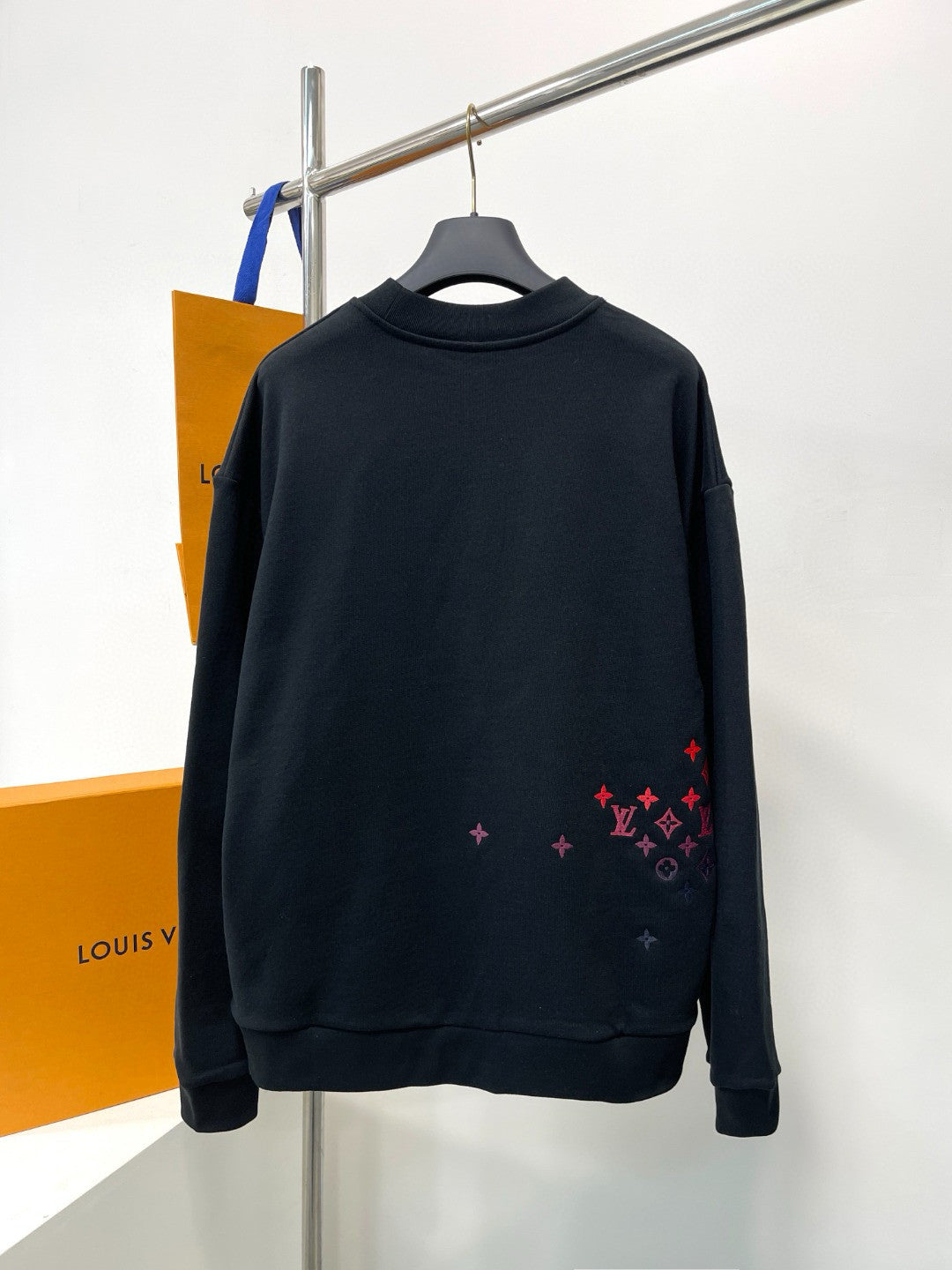 Men's Spring and Autumn Logo Embroidery Round Neck Cotton Pullover Sweatshirt #97951