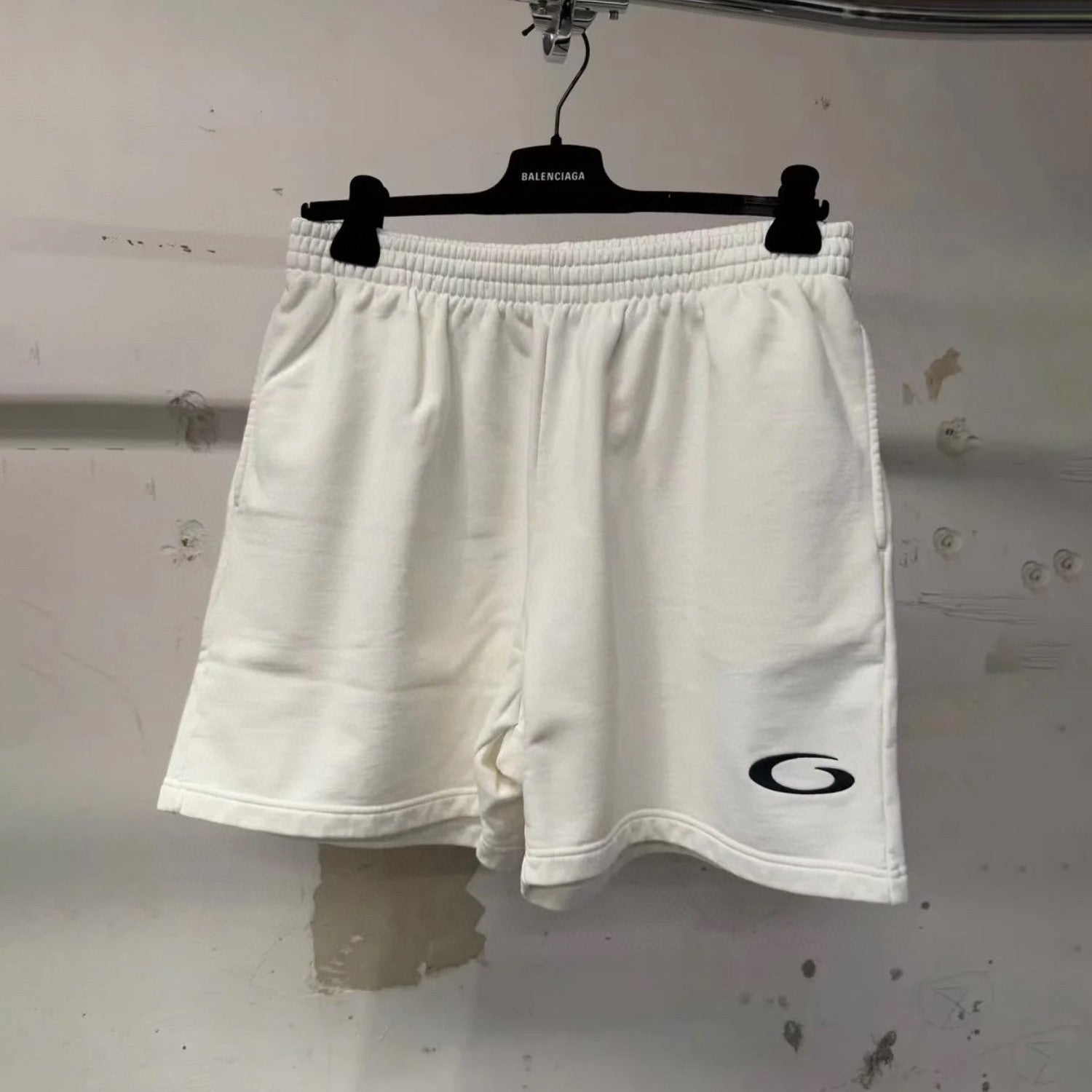 Men's Summer Solid Color Stretch Waist Tie Athletic Casual Shorts #75749