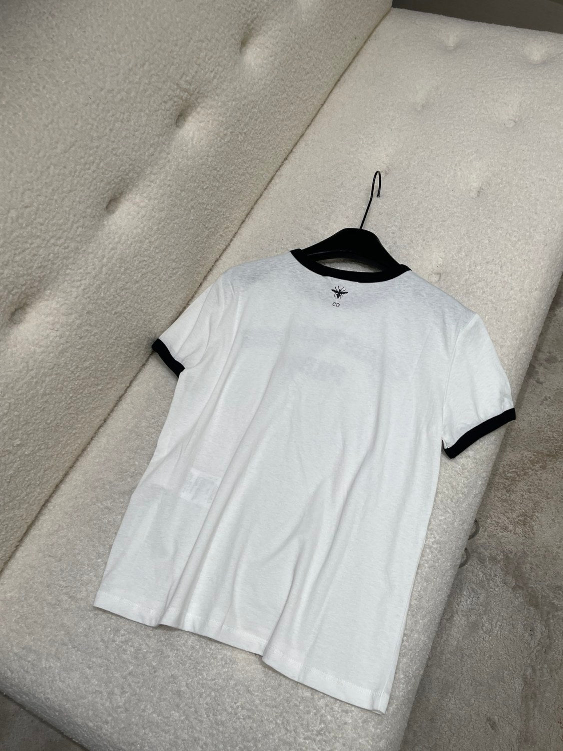 Women's Summer Solid Color Logo Letter Printed Round Neck Short Sleeve T-Shirt #74187