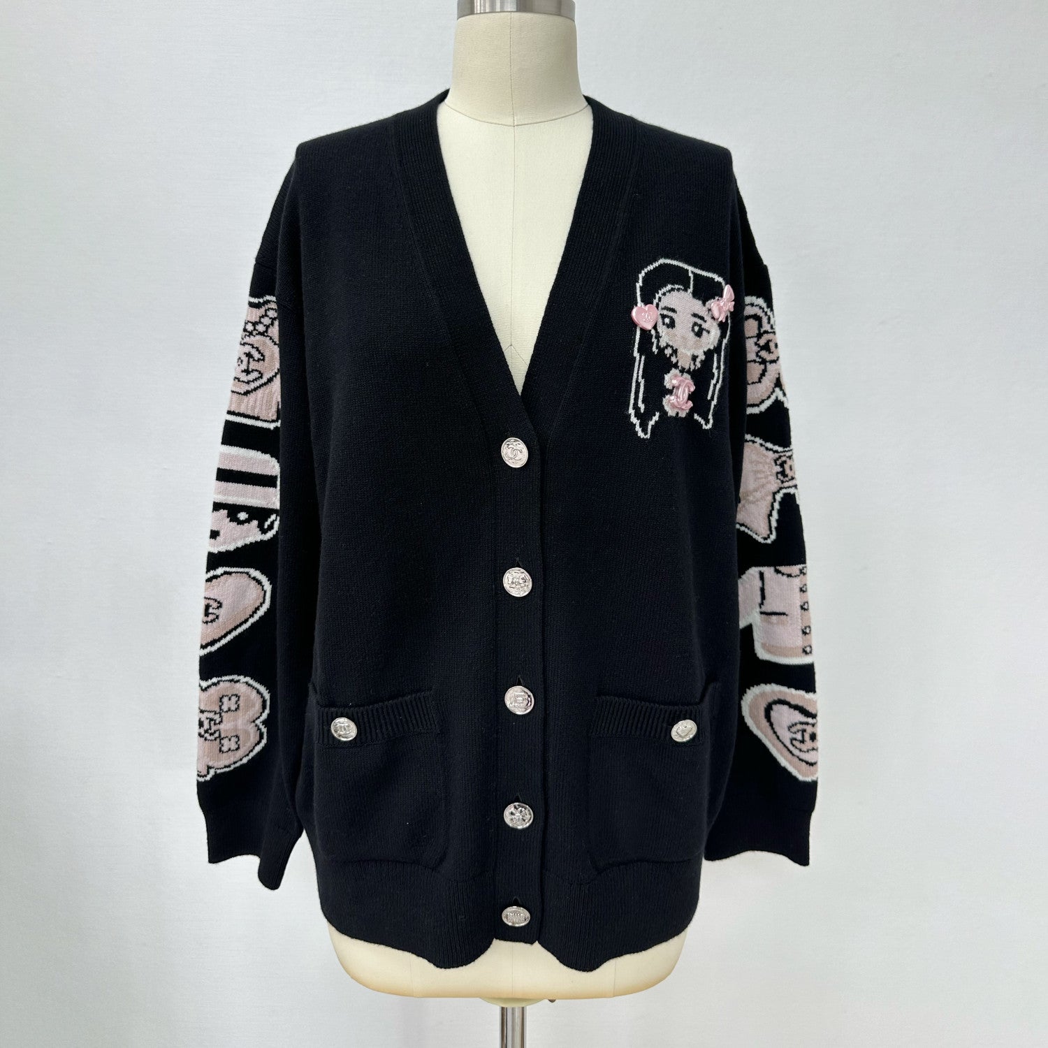 Women's Spring/Fall Fashion Casual V-Neck Single-Button Cashmere Cardigan Sweater #78518