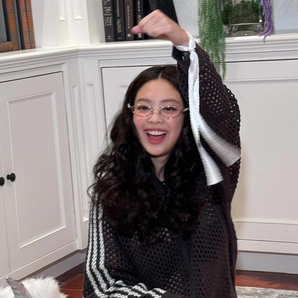 Gentle Monster Jennie - Barrette 02 Women's Fashion Jentle Salon Collection Sunglasses Oval Silver Diamond Metal Frame Trendy Eyewear Glasses  Accessories Ngvp #9242