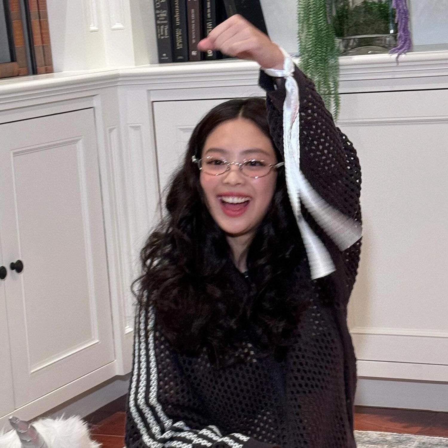 Gentle Monster Jennie - Barrette 02 Women's Fashion Jentle Salon Collection Sunglasses Oval Silver Diamond Metal Frame Trendy Eyewear Glasses  Accessories Ngvp #9242