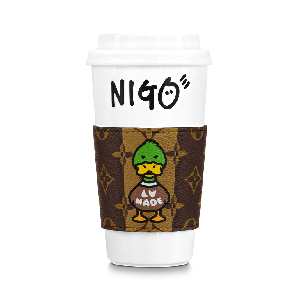 Duck Image Cowhide Mug Cover Ceramic Mugs Cup #72998