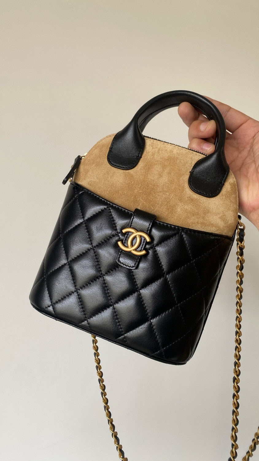 Women's Multicolored Chain Shoulder Strap Suede And Leather Shoulder Bag Handbag Bags #77467