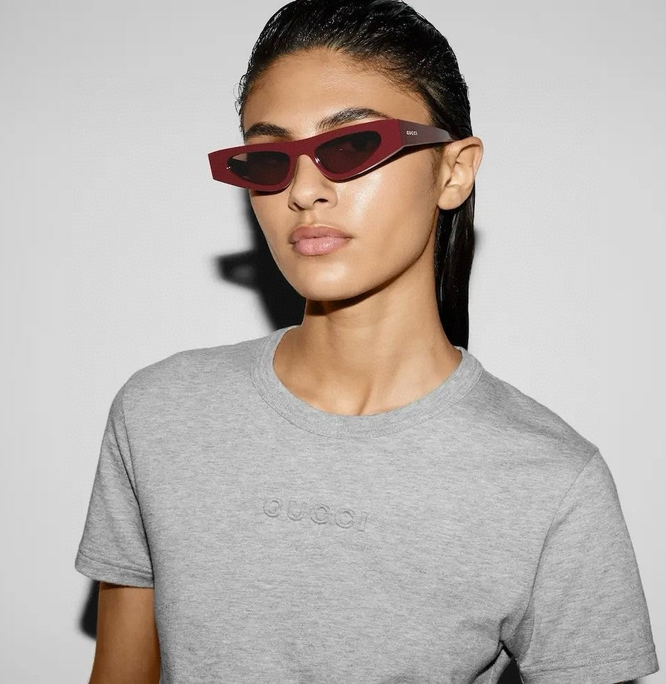 Women's Summer Solid Color Letter Logo Later Round Neck Slim Cotton Short Sleeve T-Shirt #73819