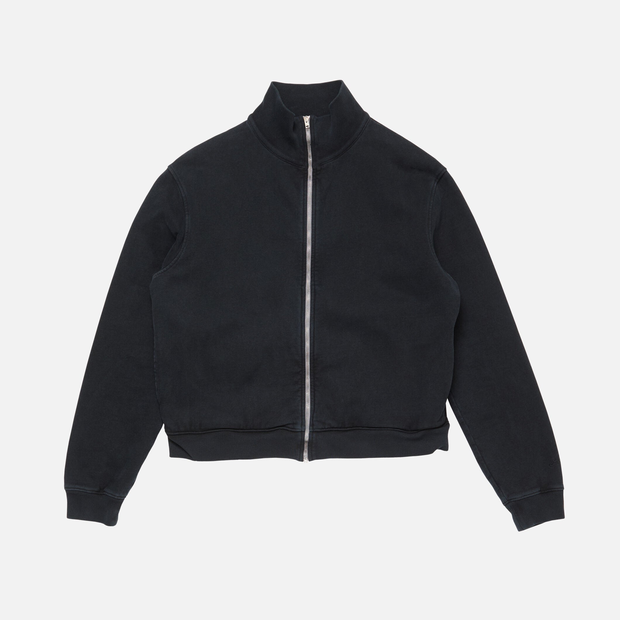 Women's And Men's Spring/fall Fashion Casual Solid Color Minimalist Logo Letter Embroidery Zipper Long Sleeve Sweatshirt Jacket #78317