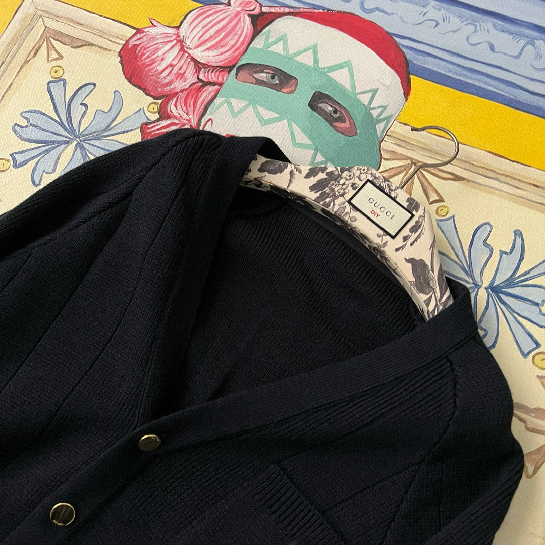 Men's Autumn and Winter Wool Blend V-Neck Loose Long Sleeve Knit Cardigan #99182