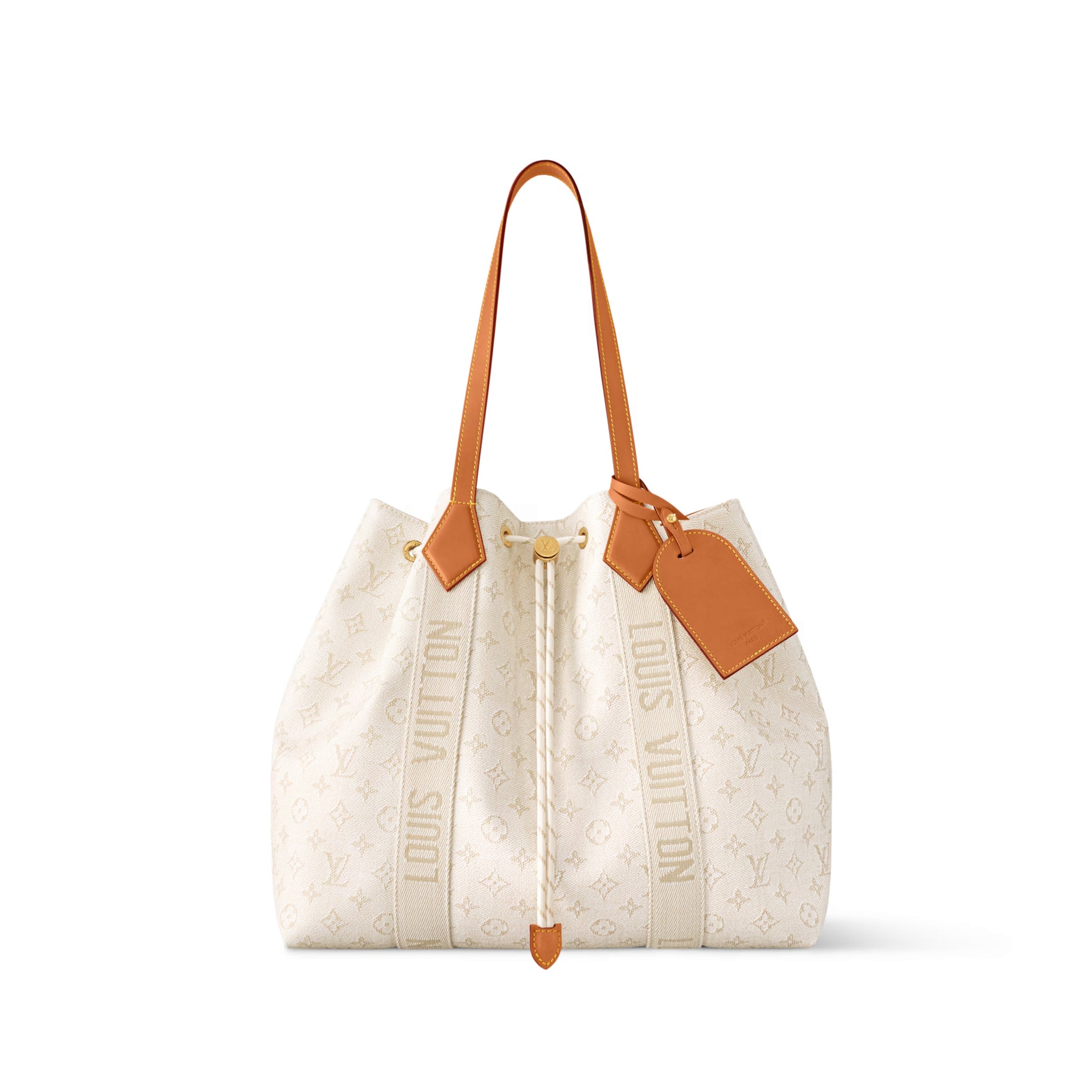 Marina Tote Women's Solid Color Letter Logo Coated Canvas Drawstring Shopping Bag Tote Bags #77455