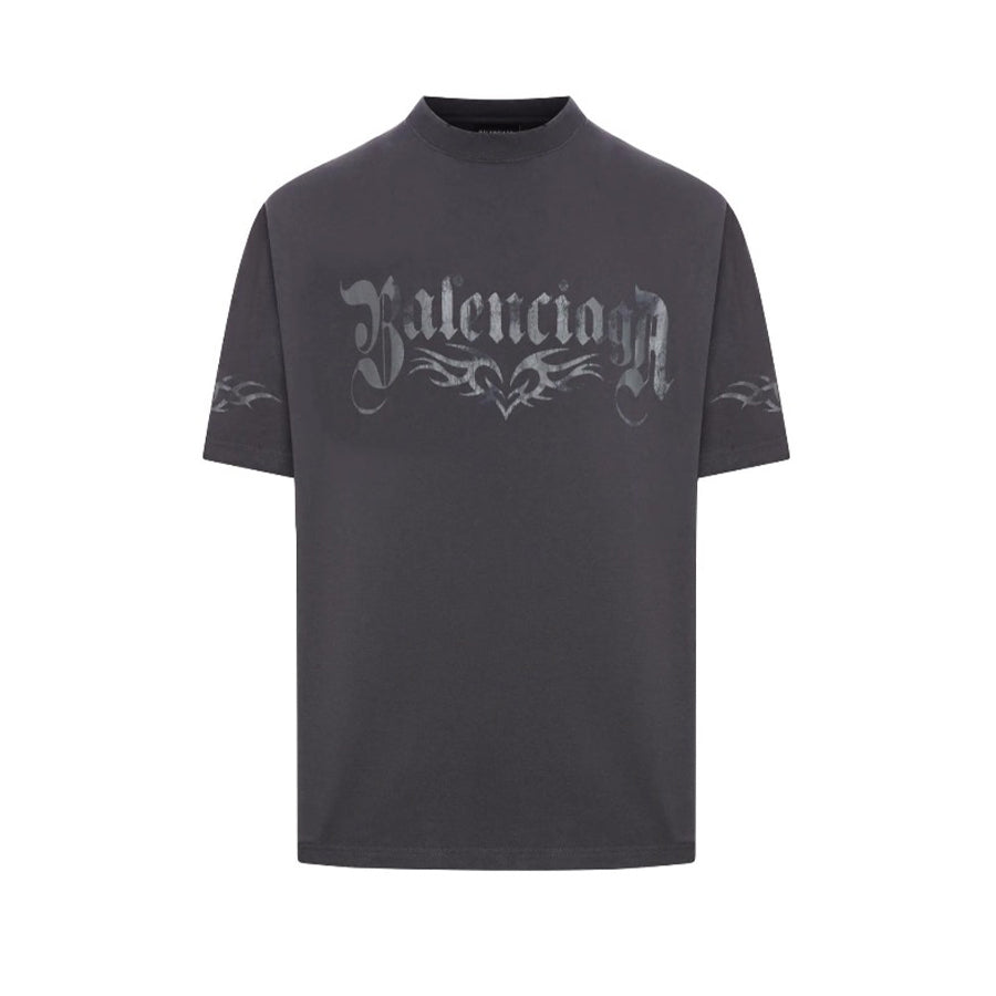 Women's Summer Casual Letter Logo Printed Round Neck Short Sleeve Solid Color Loose T-Shirt  #71646