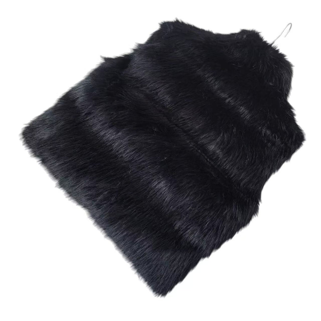 3B Sports Icon Reversible Faux Fur Cotton Vest Logo Embroidered Sleeveless Warm Fashionable Vest Jacket #191042