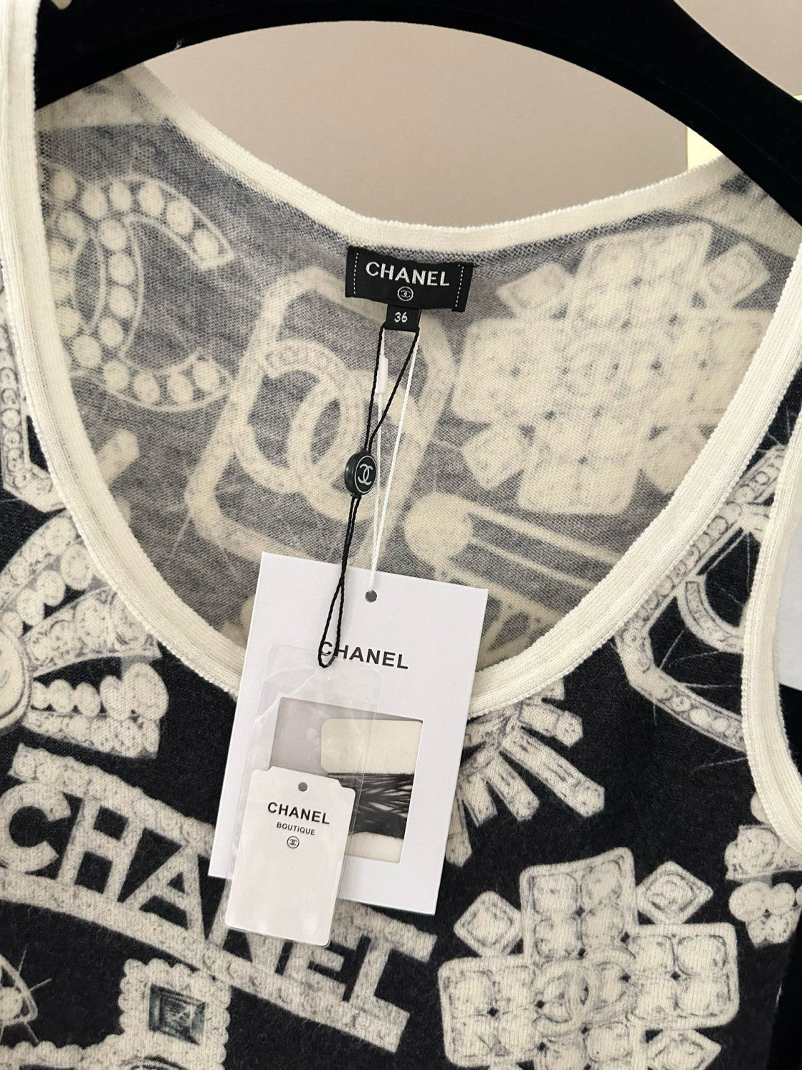 Women's Summer Fashion Trend Pattern Printed Round Neck Sleeveless Straight Top Vest #78413