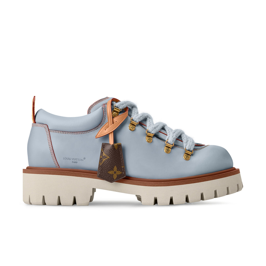 LV Remix Men's and Women's Summer Solid Color Cowhide Round Toe Lace-up Thick Sole Casual Shoes #77841