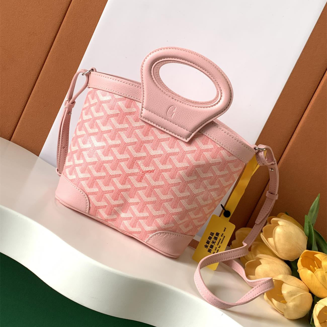 Beluga Women's Y-shaped Floral Print Adjustable Detachable Shoulder Strap Canvas And Calfskin Shoulder Mini Bag Crossbody Handbag Bags #77441