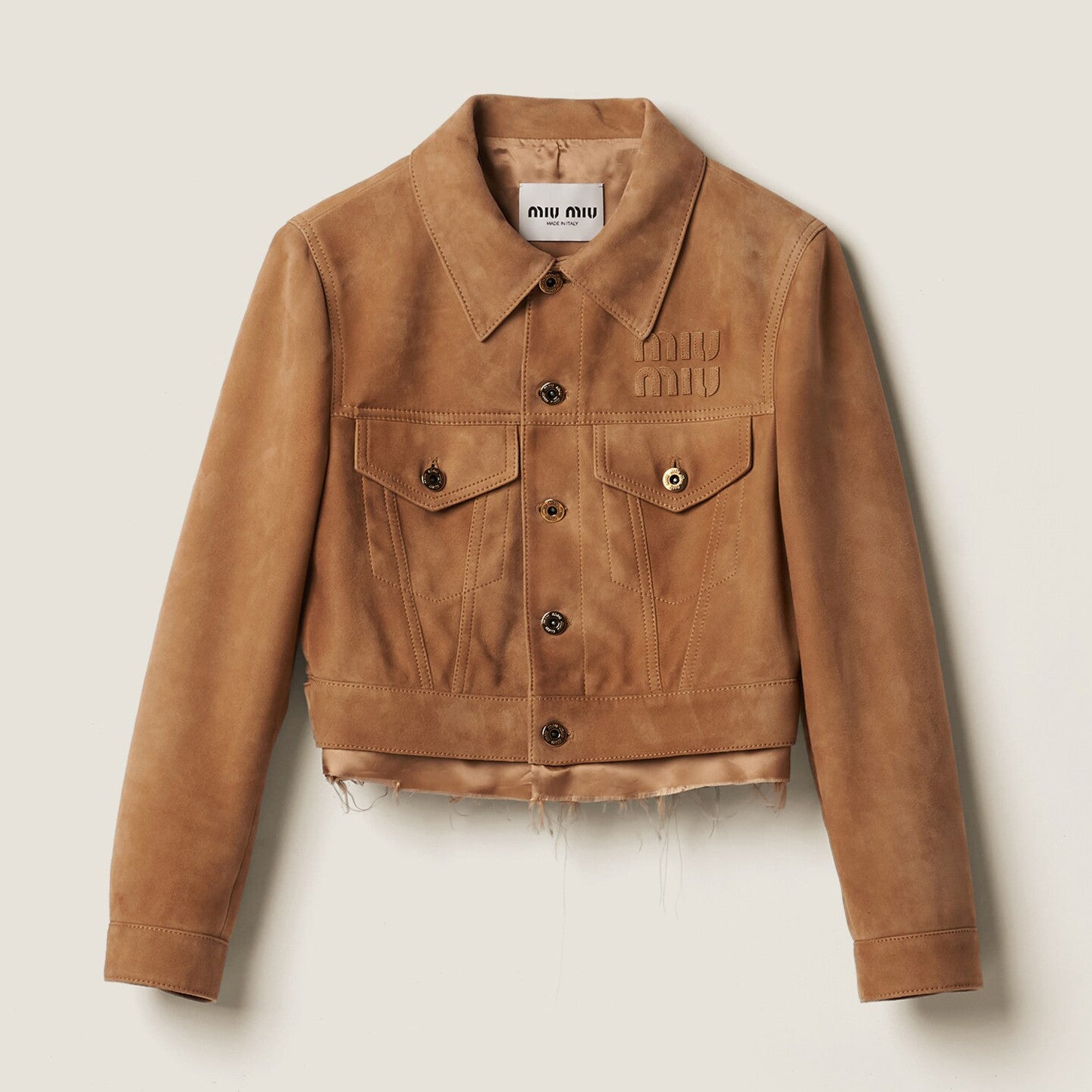 Women's Spring and Autumn Letter Printed Lapel Suede Single Breasted Long Sleeve Jacket Short Skirt Set Suit #72519