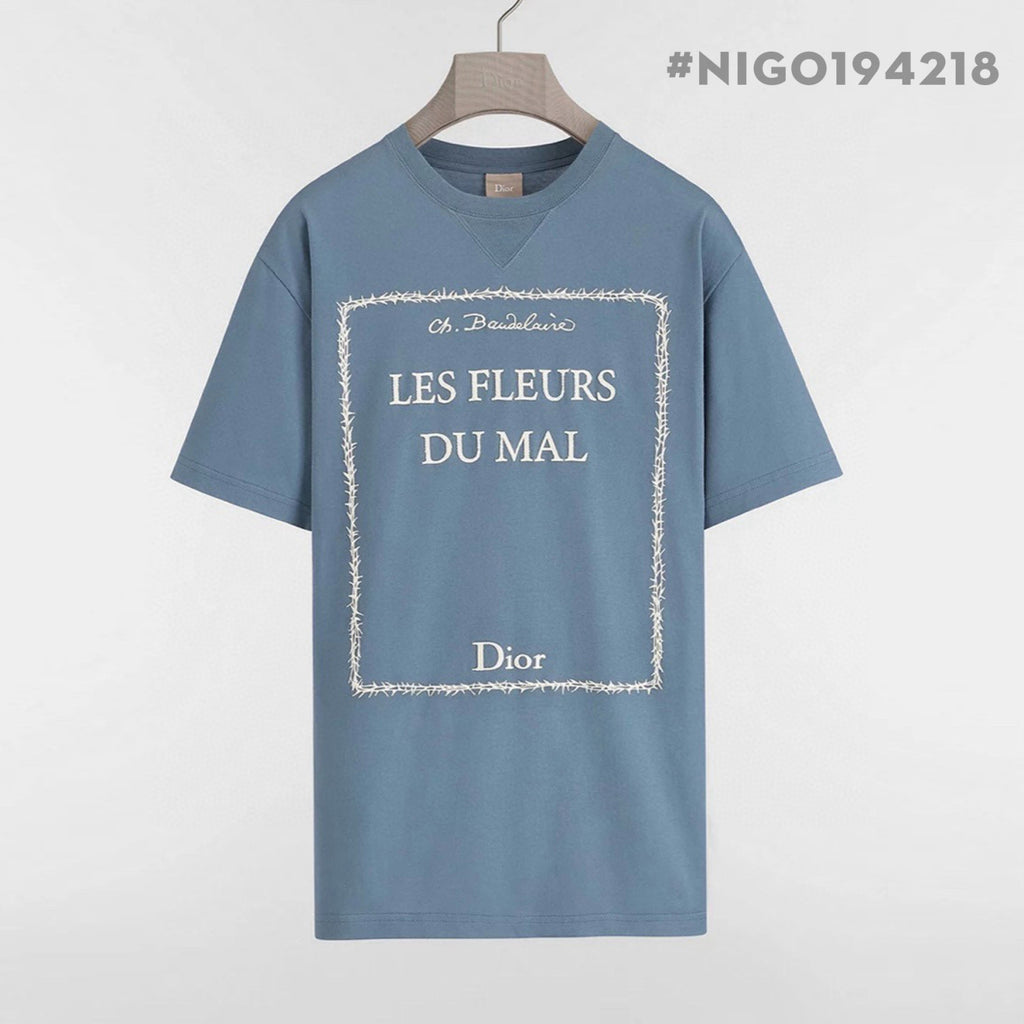 Men's & Women's Embroidered Logo Crew Neck Short-Sleeved T-Shirt #194218