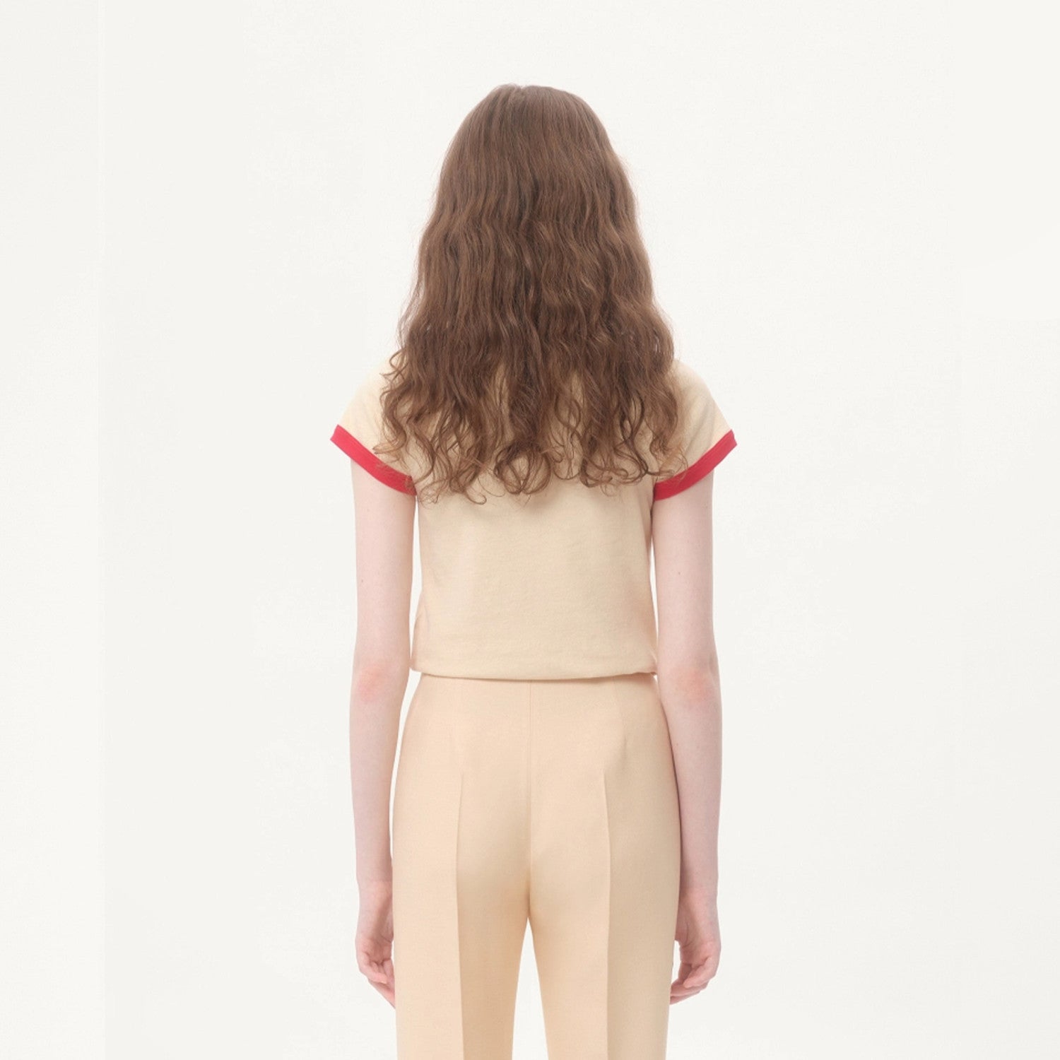 Women's Men's Spring Summer Pavillon Des Folies Printed Cotton T Shirt Colour Blocking Geometric Trendy Fashion Round Neck T-shirt Top Ngvp #1295