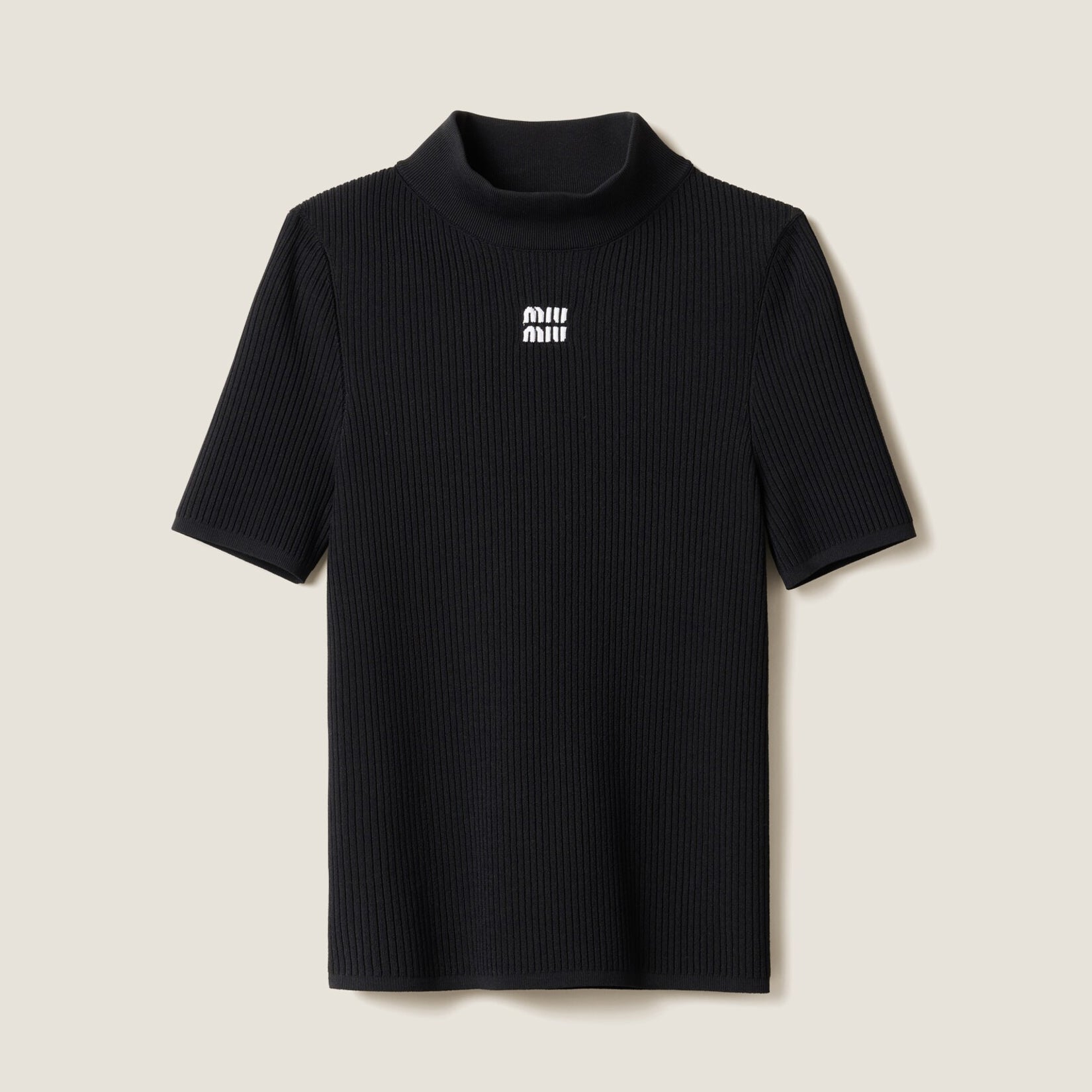 Women's Spring and Summer Slim Half Plunge Short Sleeve Round Neck Knit Sweater T-shirt #75453