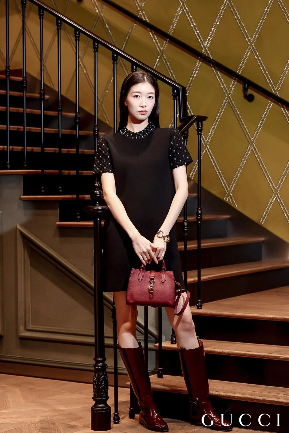 Women's Summer Solid Color Round Neck Beaded Rhinestone Embroidery Short Sleeve Knit Dresses Ngvp #9759