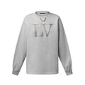 Women's Spring/Autumn Solid Color Fashionable Casual Round Neck Cotton Letter Knitted Long Sleeve Sweatshirt #78167