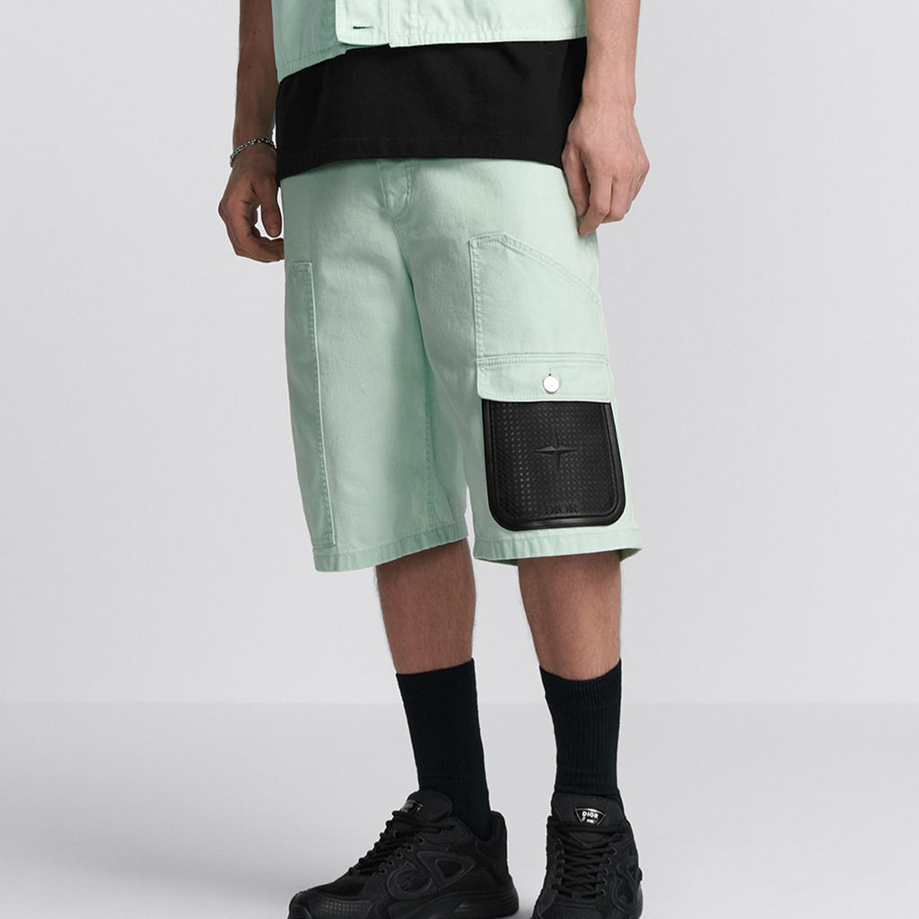 And Bermuda Men's Fashion Trend High Street Cotton Pocket Casual Shorts Black Jeans Ngvp #8913