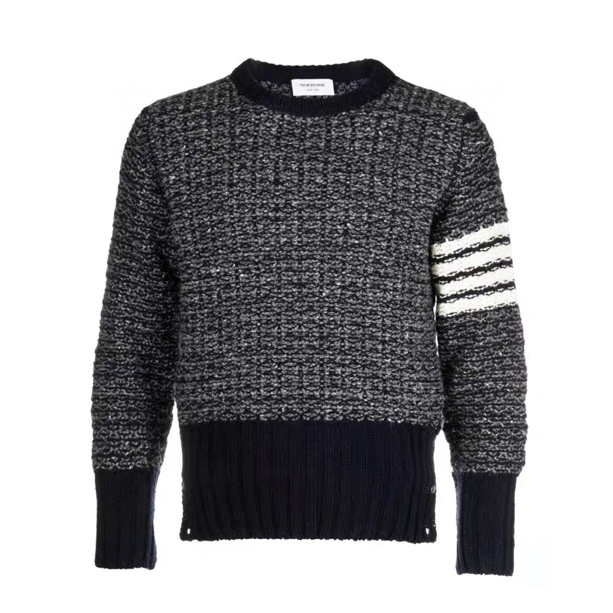 TB Men's Women's Autumn And Winter Knitted Pullover Solid Color Long Sleeve Wool Sweater Ngvp #9515