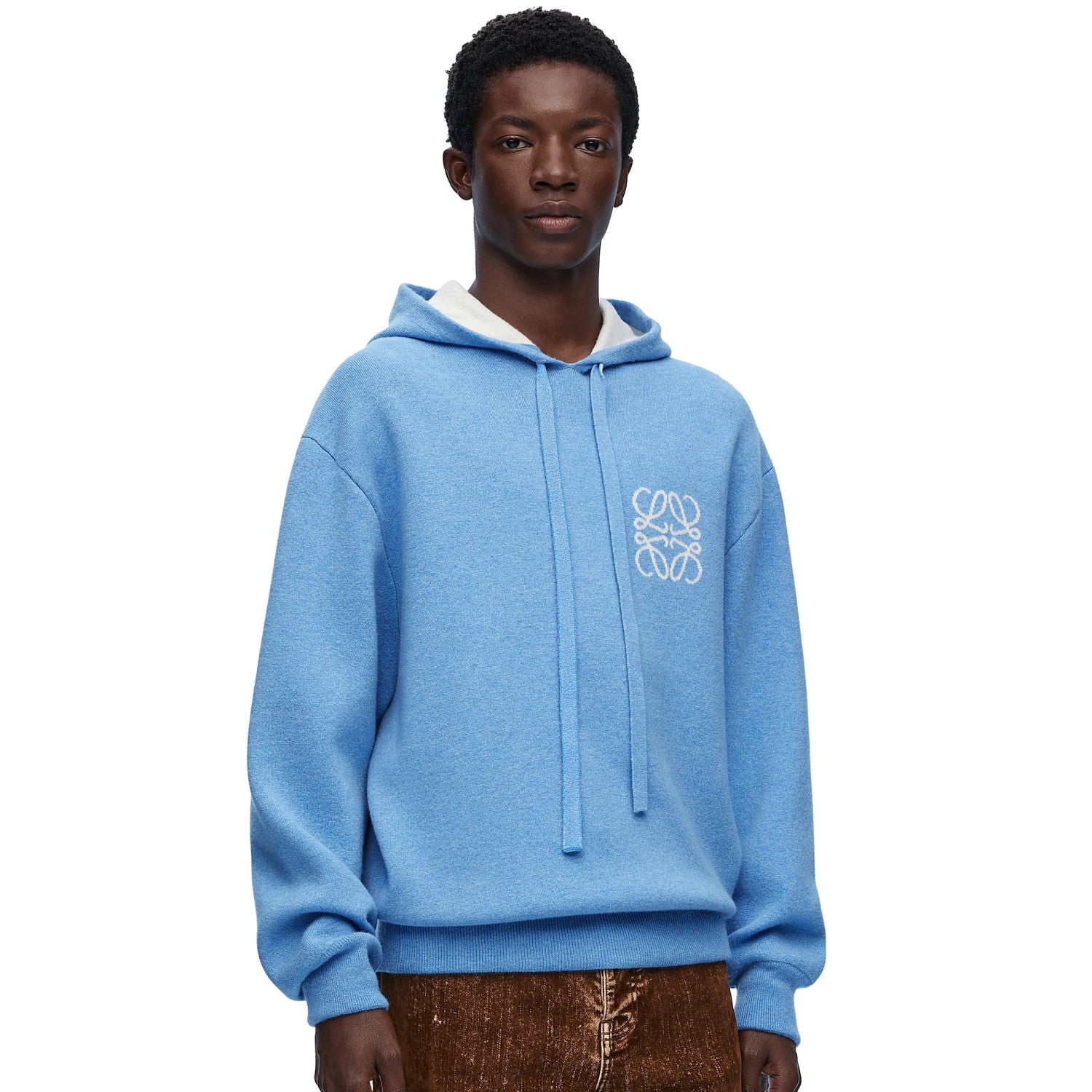 Men's And Women's Spring and Autumn Solid Color Cashmere Long Sleeve Hooded Sweatshirt Pullover #98148