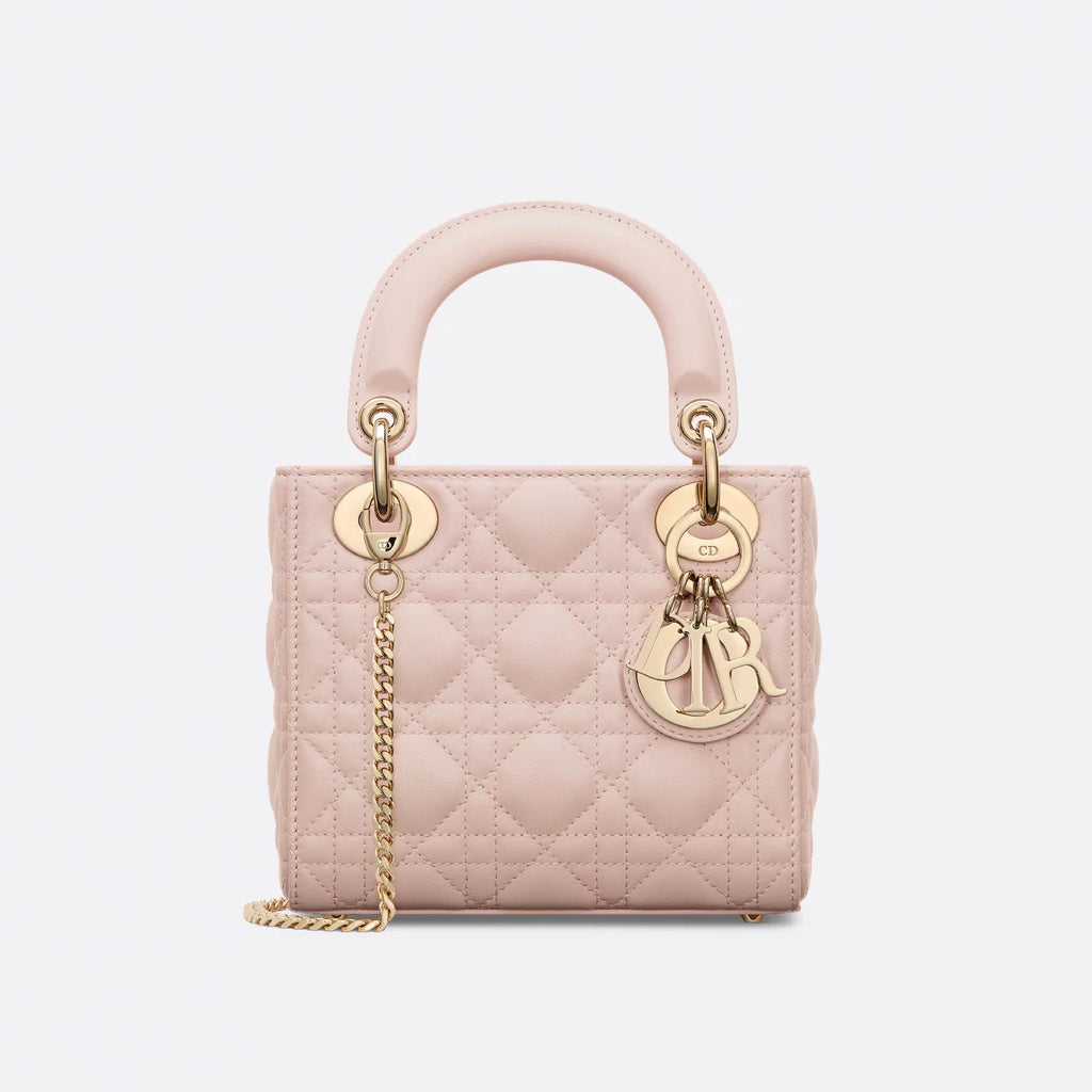 CD Lady Women's Solid Color Metal Pendant Removable Chain Shoulder Strap Wicker Pattern Sheepskin Leather Single Shoulder Crossbody Handbag Bag Bags #77461