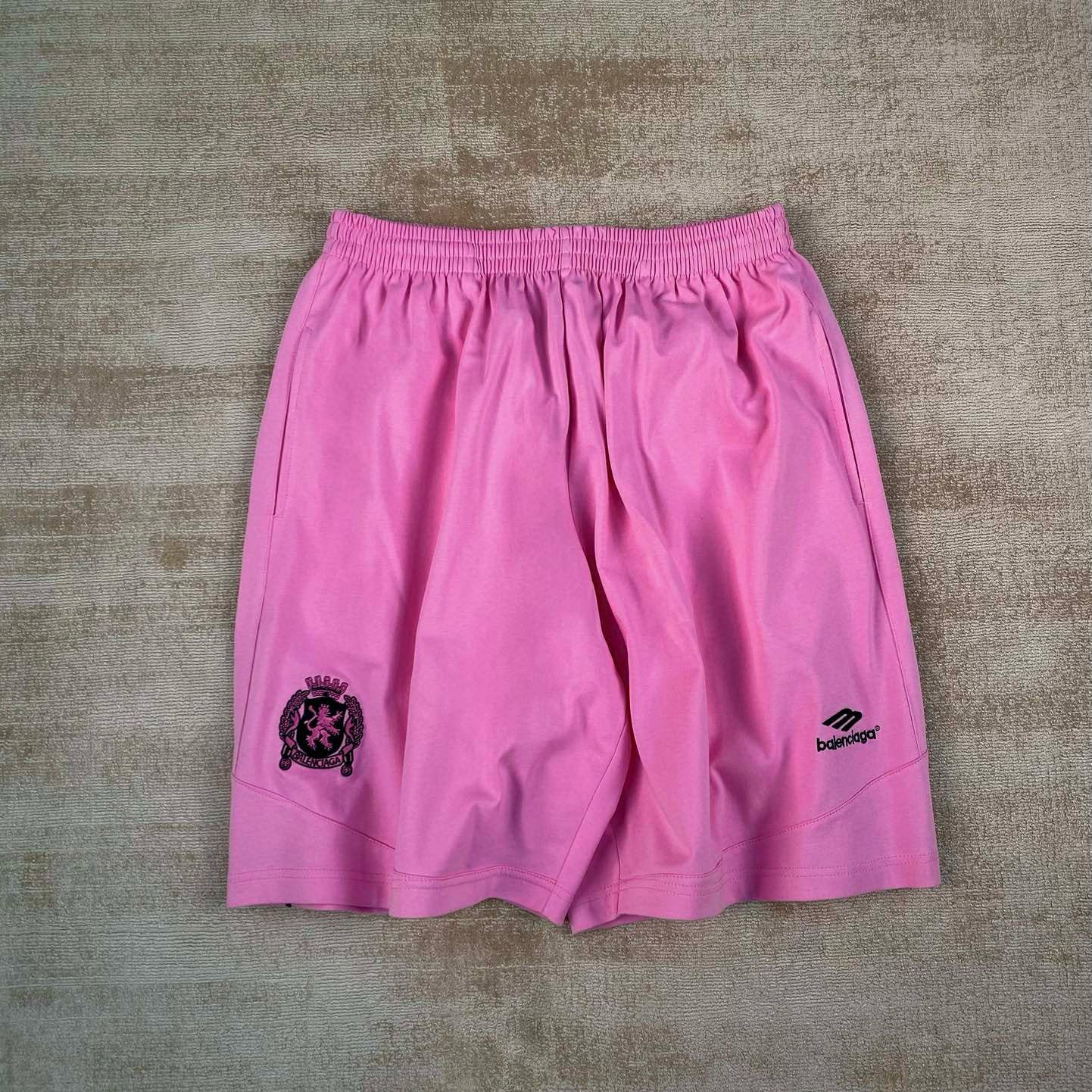 Men's Summer Solid Color Elastic High Waist Loose Fit Casual Shorts Pants #98489