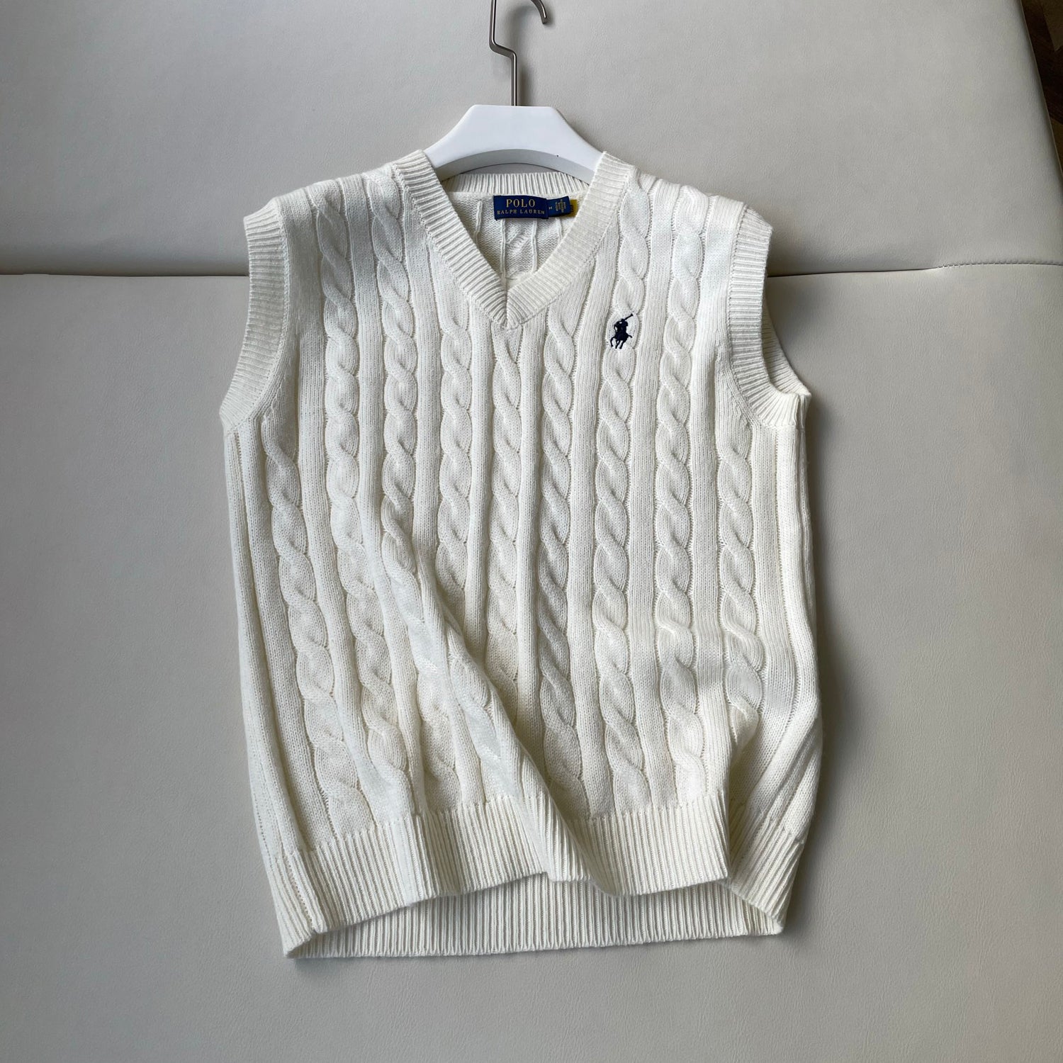 Men's and Women's Spring/Summer Embroidered Logo Solid Color Crew Neck Knit Sleeveless Tank Top Vest #76143