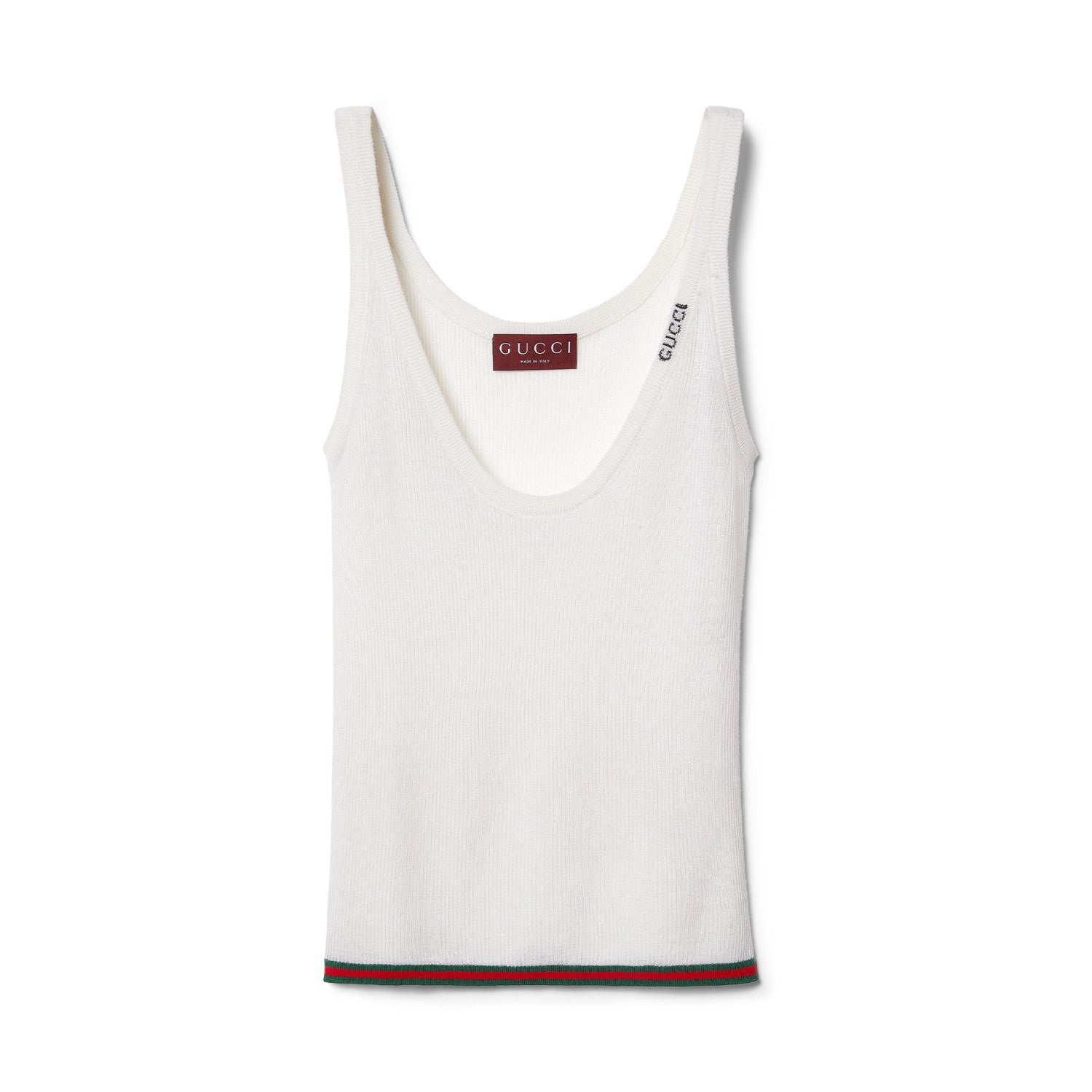 Women's Summer Letter White Printed V-Neck Knit Sleeveless Tank Top T-shirt #72442