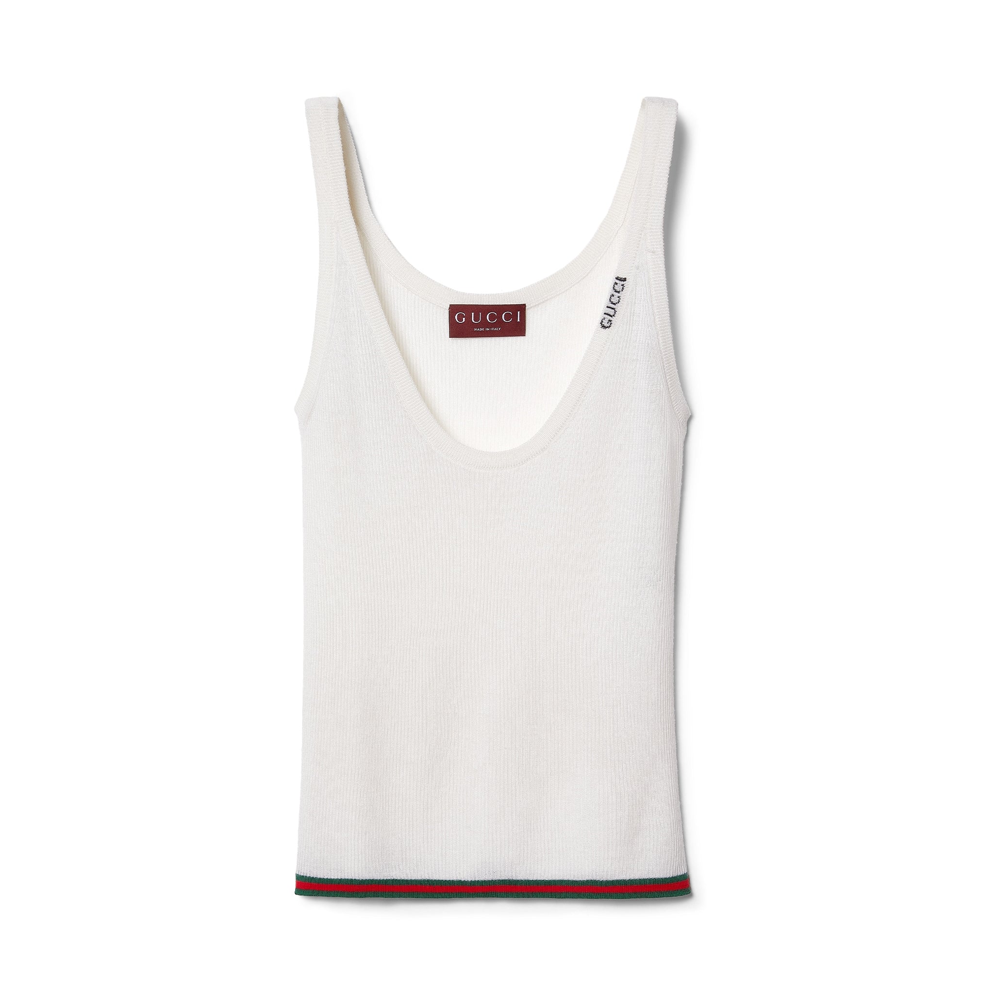 Women's Summer Letter White Printed V-Neck Knit Sleeveless Tank Top T-shirt #72442