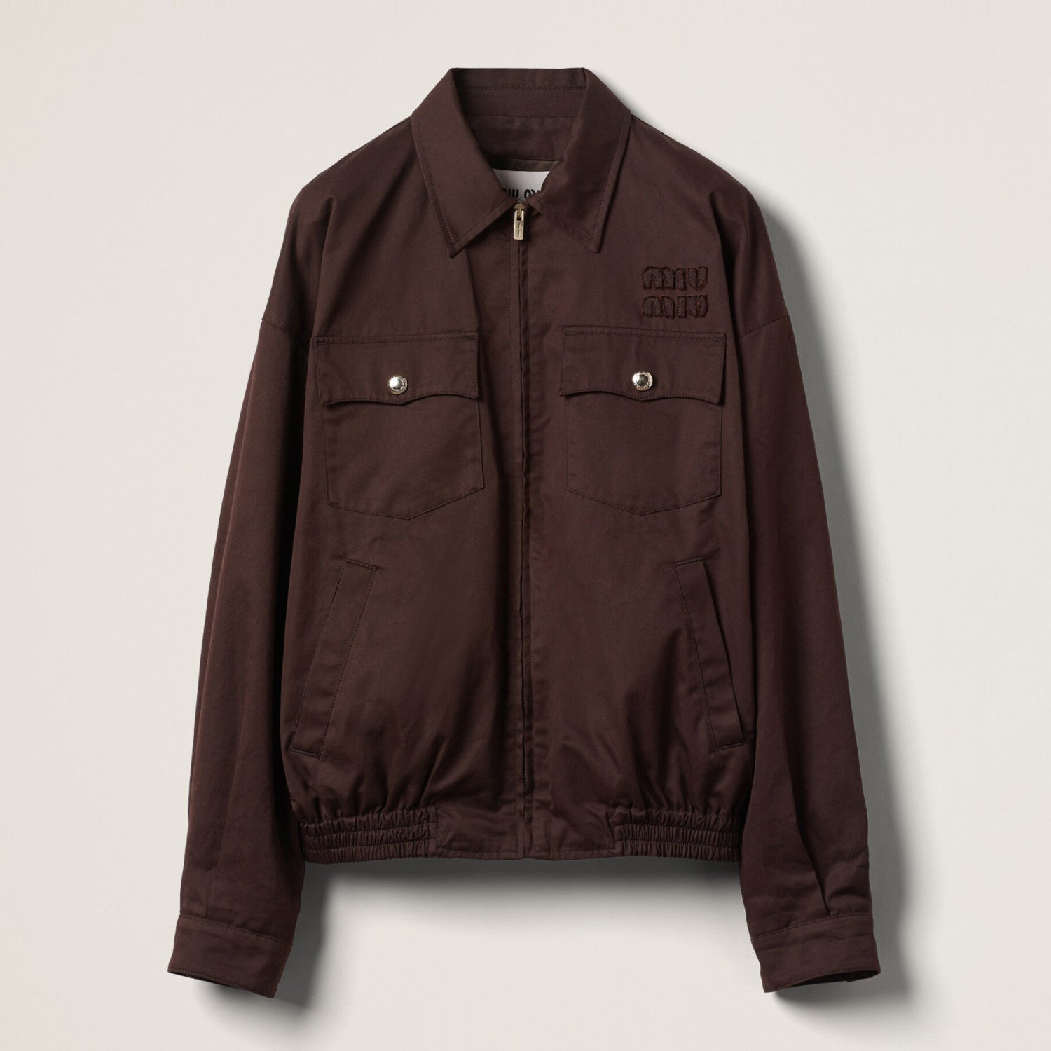 Men's And Women's Spring And Fall Letters Logo Embroidery Lapel Zipper Long Sleeved Jacket #72451