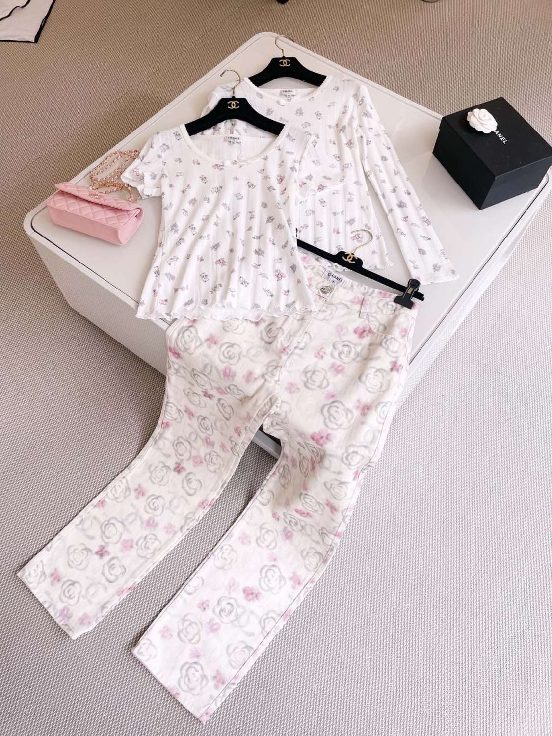 Women's Summer White Bow Rhinestone Hollow Lace Knit Short Sleeve Top T-Shirt #74474