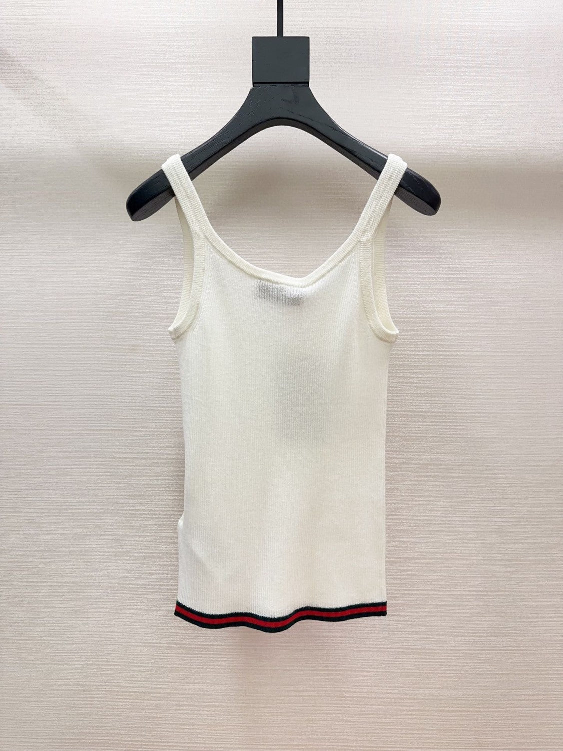Women's Summer Letter White Printed V-Neck Knit Sleeveless Tank Top T-shirt #72442