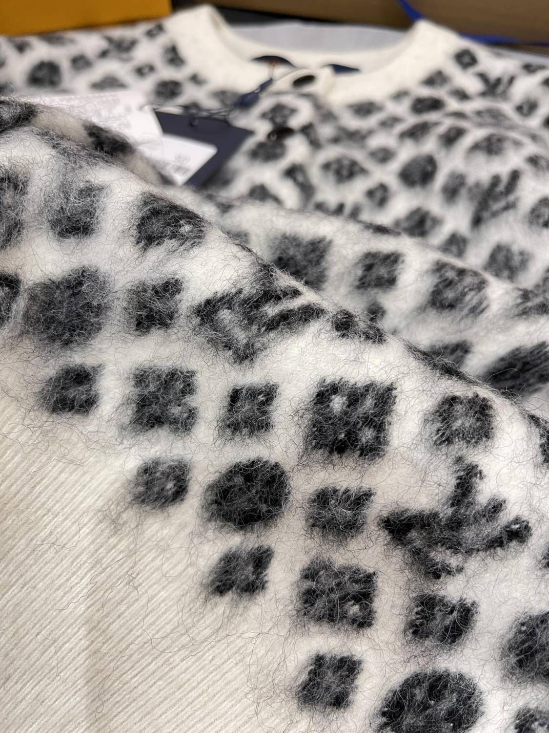 Women's Spring and Autumn Floral Button Hollow Ribbed Round Neck Single Breasted Long Sleeve Knit Sweater Jacket #73668