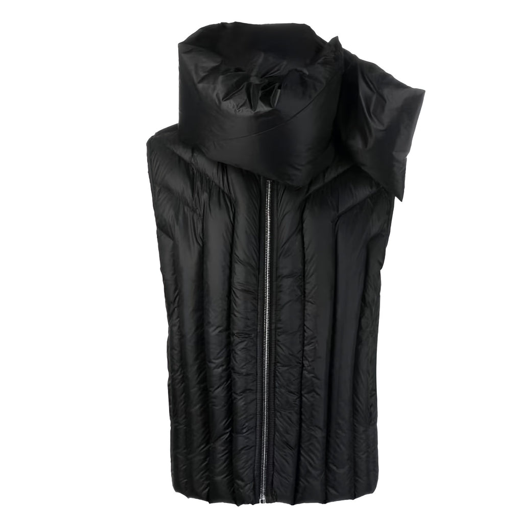 Men's And Women's Fall And Winter Quilted Design Down Jacket Bib Undershirt Jacket Zipper Black Trend Vest Jacket Ngvp #2612